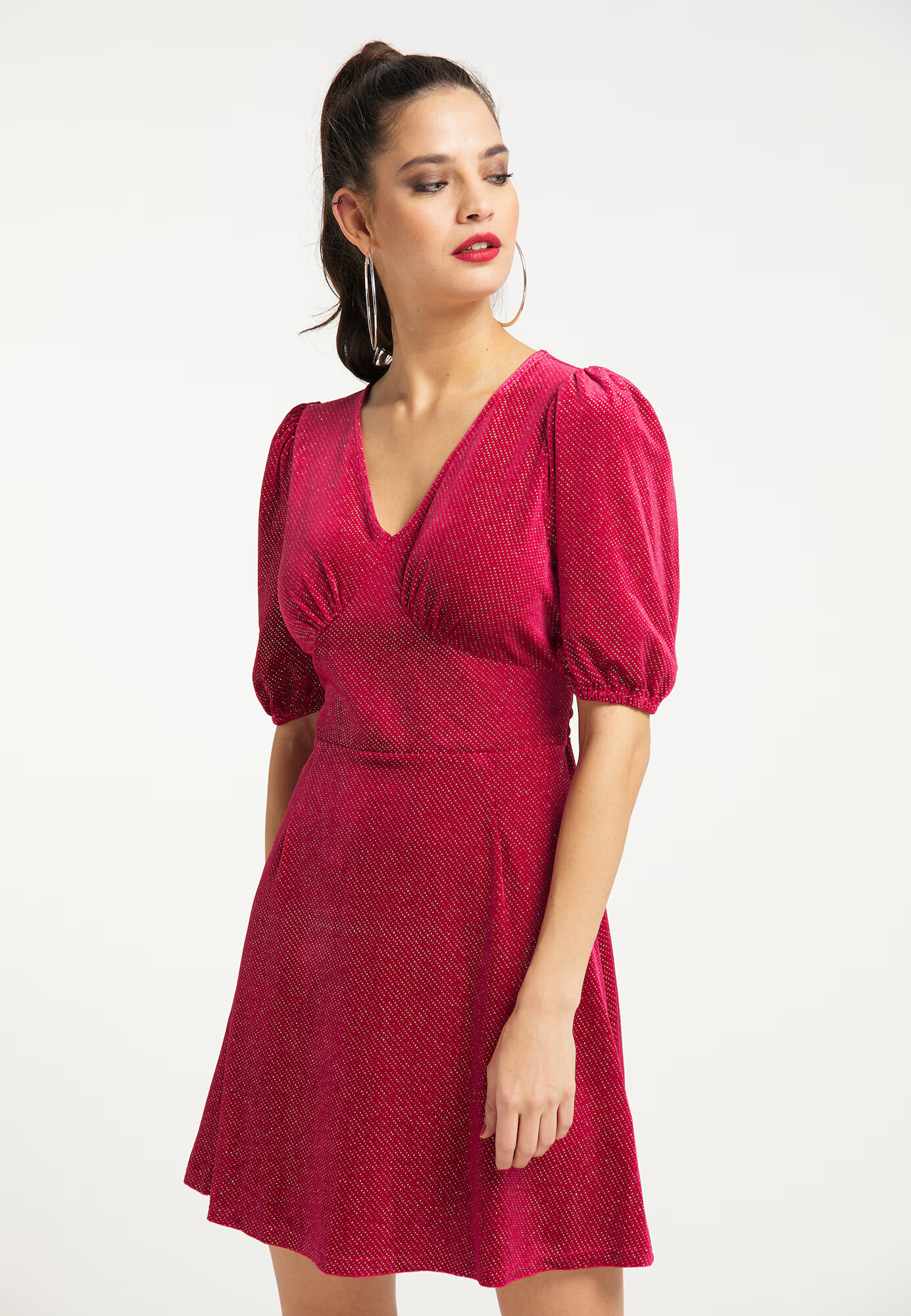 faina Rochie de cocktail fucsia - Pled.ro