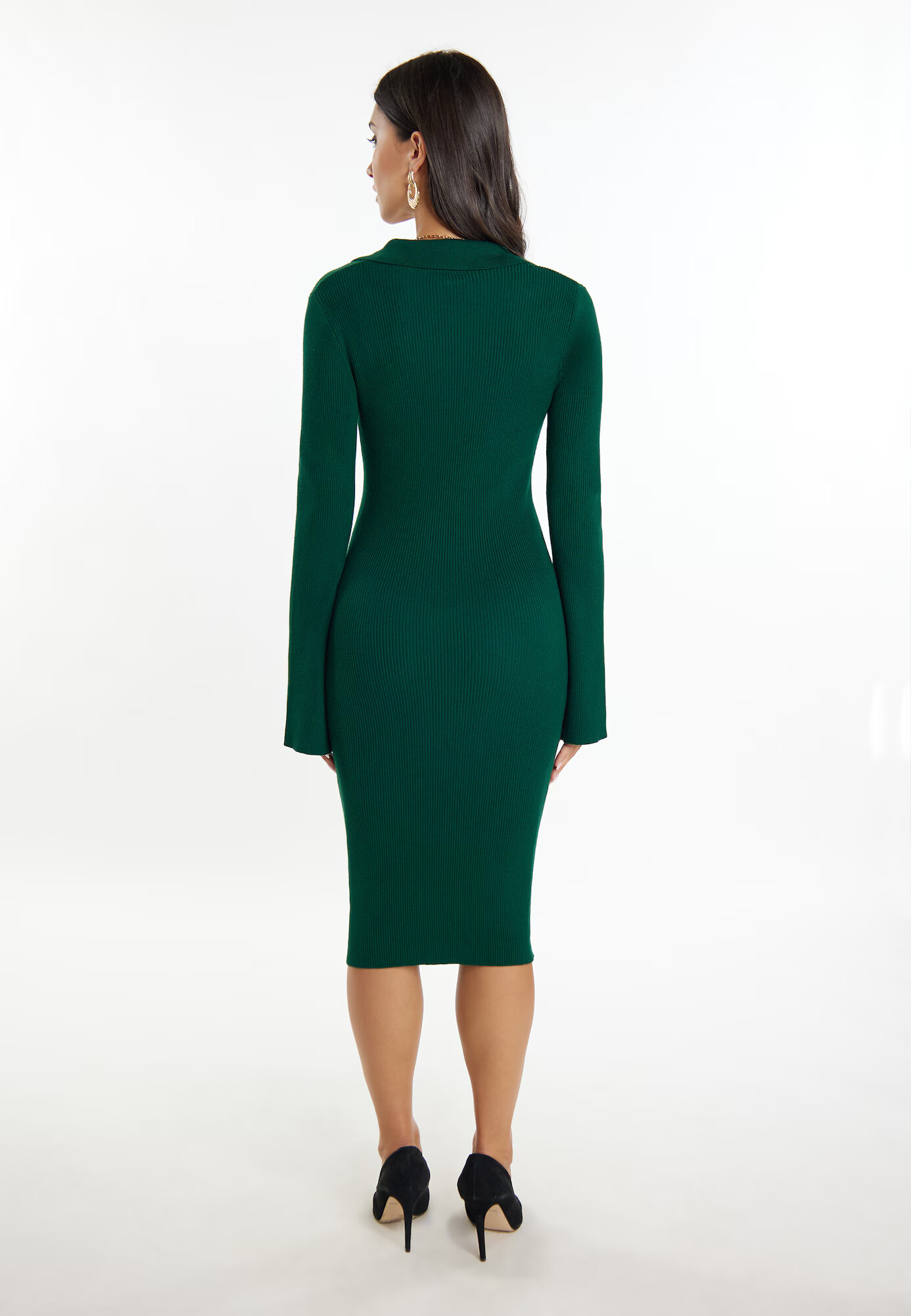 faina Rochie mulate verde smarald - Pled.ro