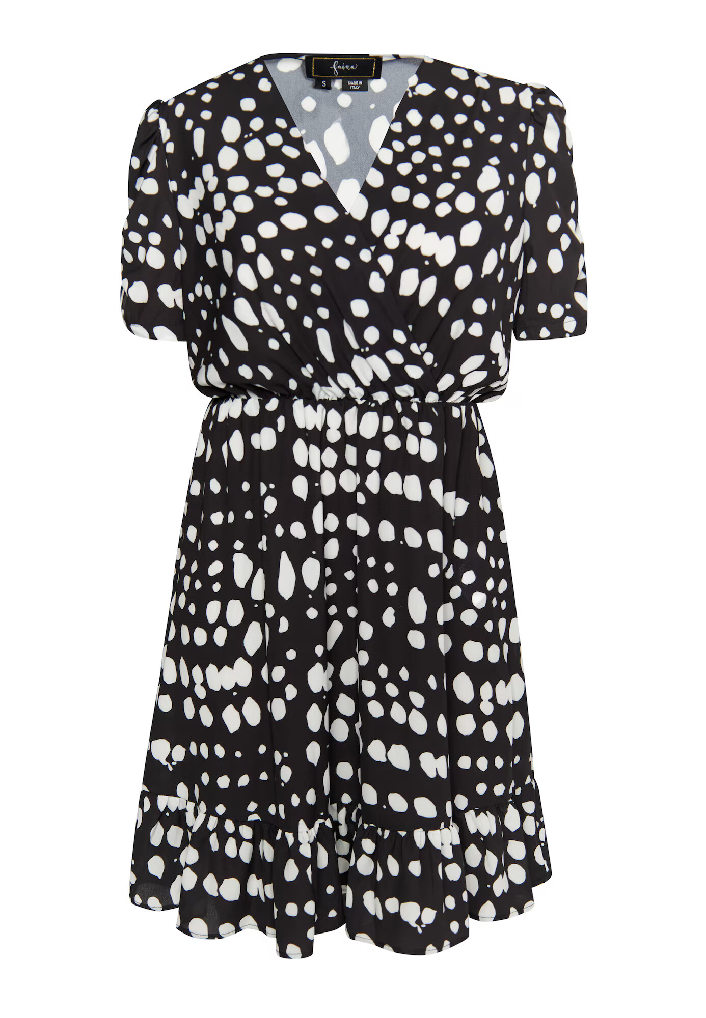 faina Rochie negru / alb - Pled.ro