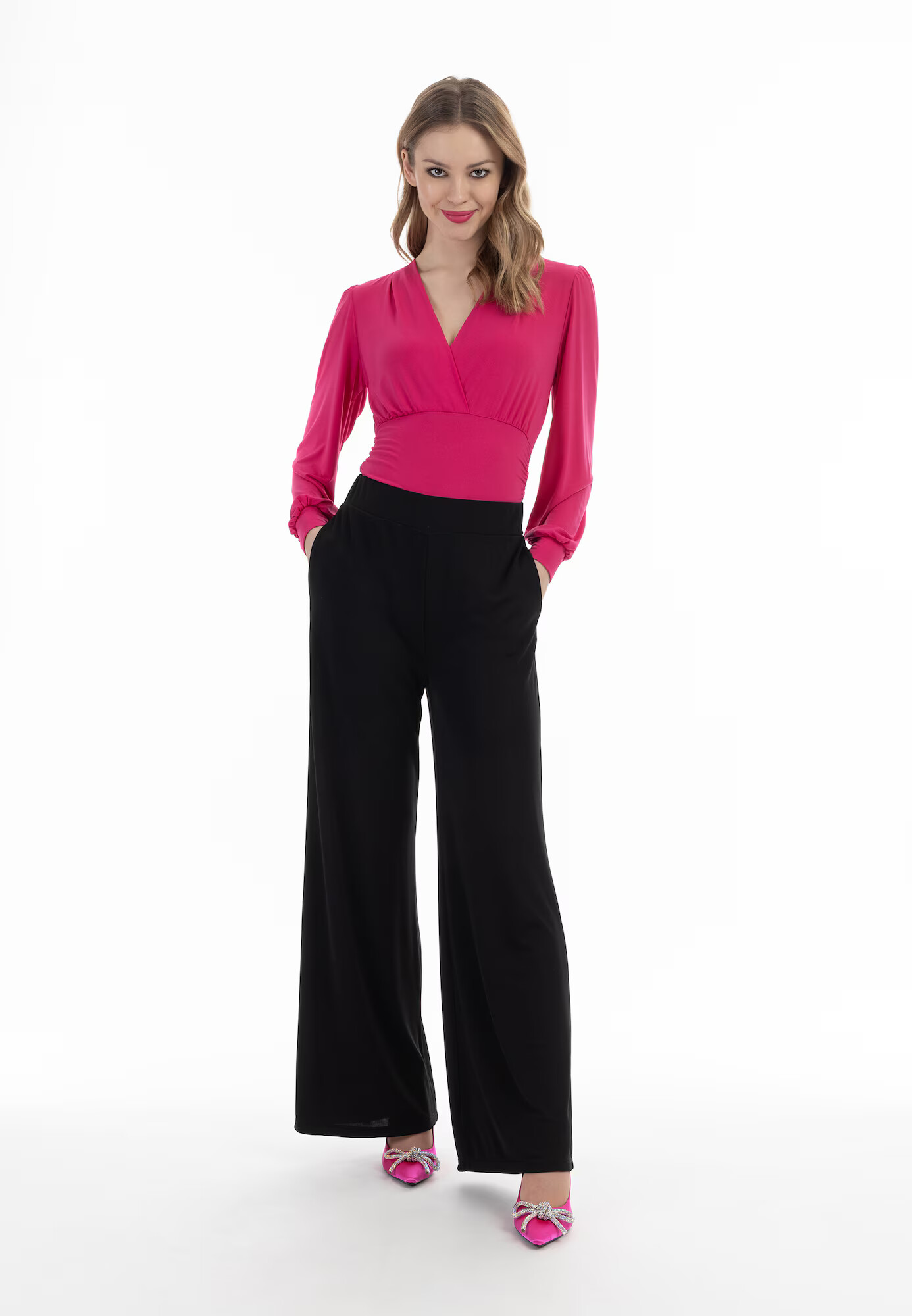 faina Tricou body fucsia - Pled.ro