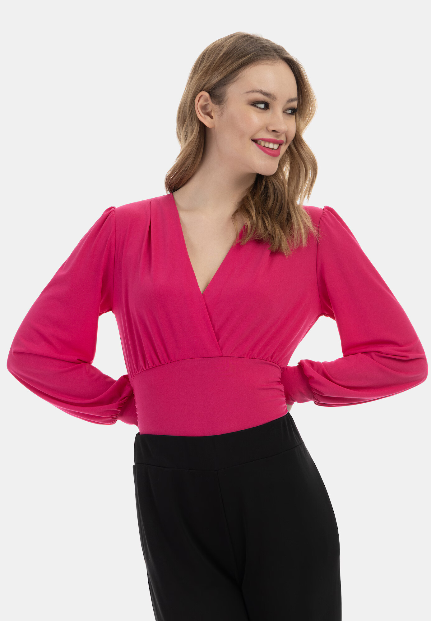 faina Tricou body fucsia - Pled.ro