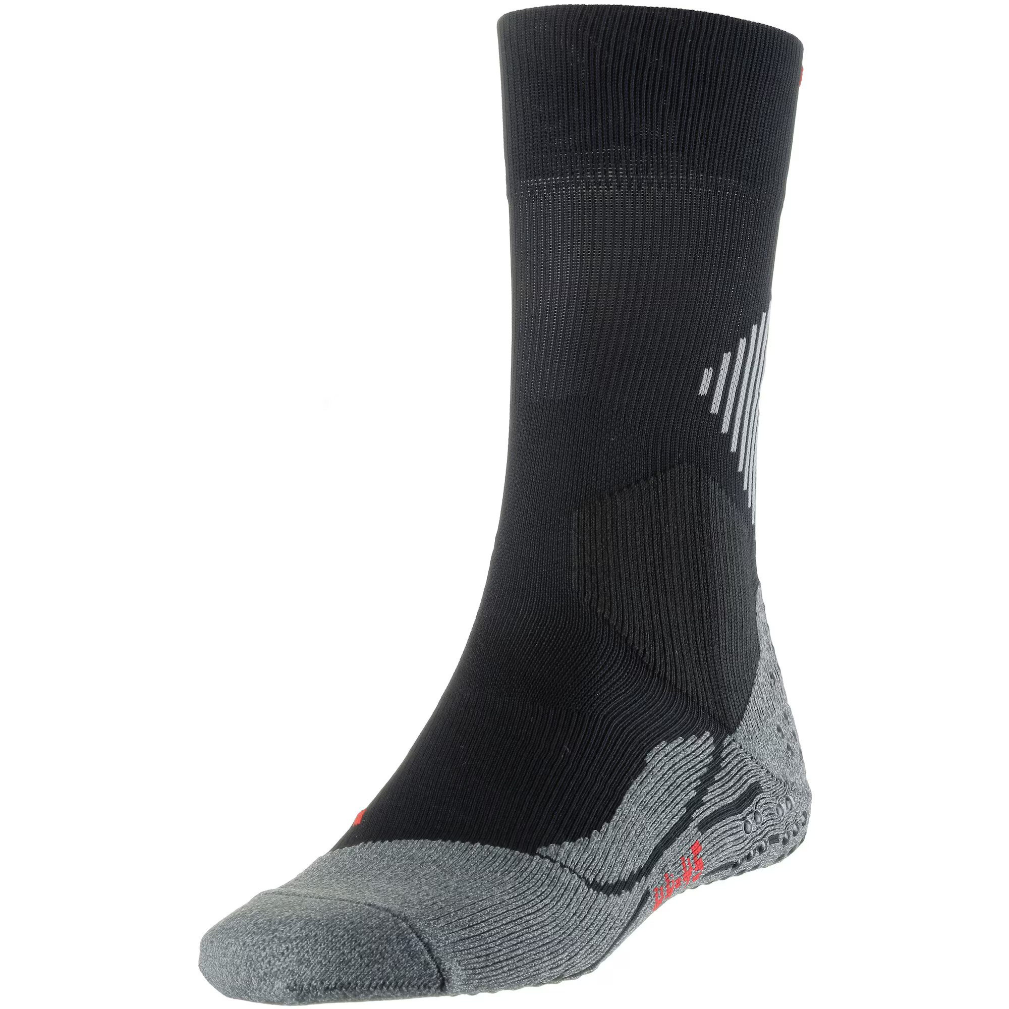 FALKE Șosete sport '4Grip' gri / negru - Pled.ro