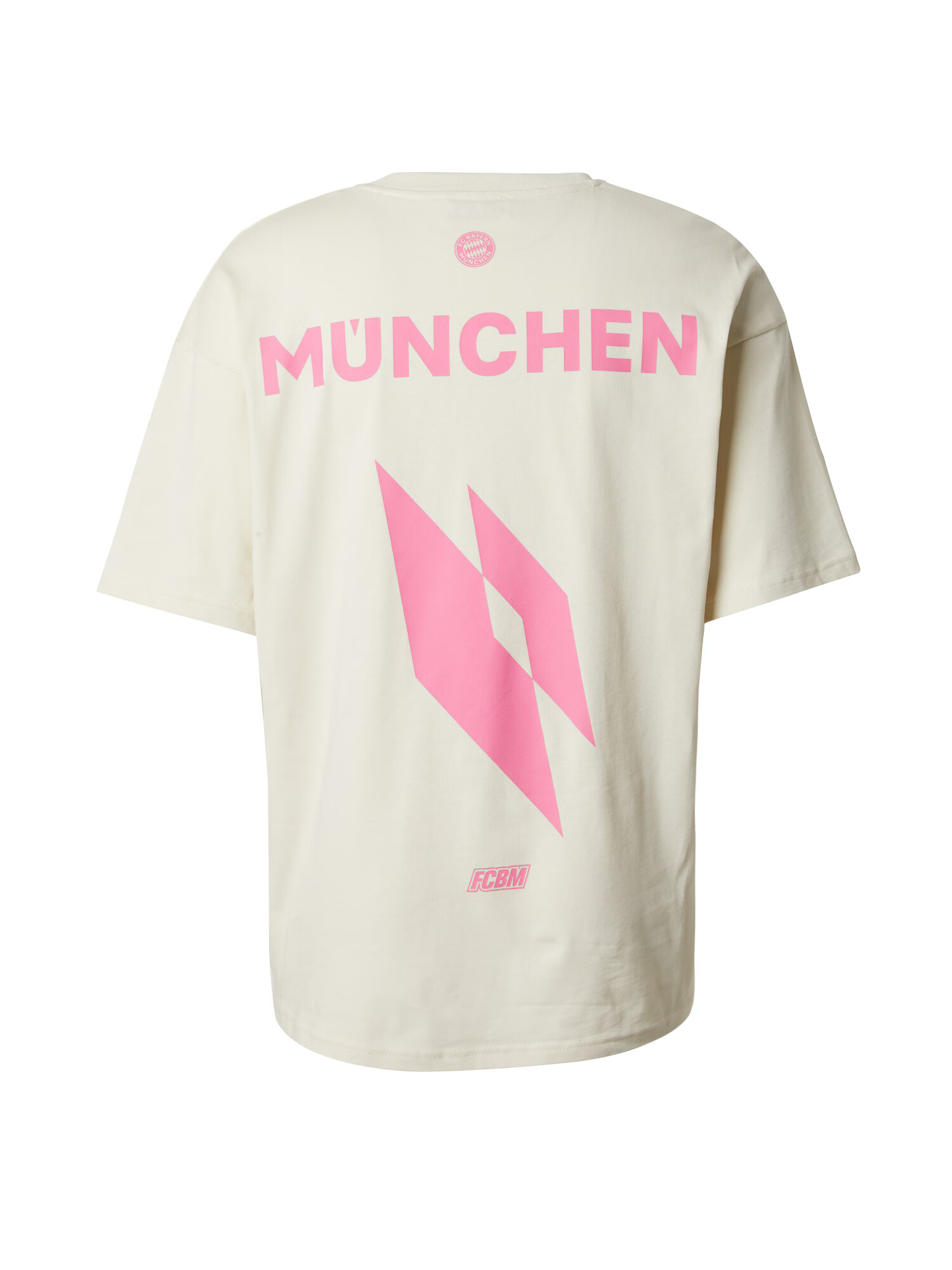 FC BAYERN MÜNCHEN Tricou 'Curt' roz / alb murdar - Pled.ro