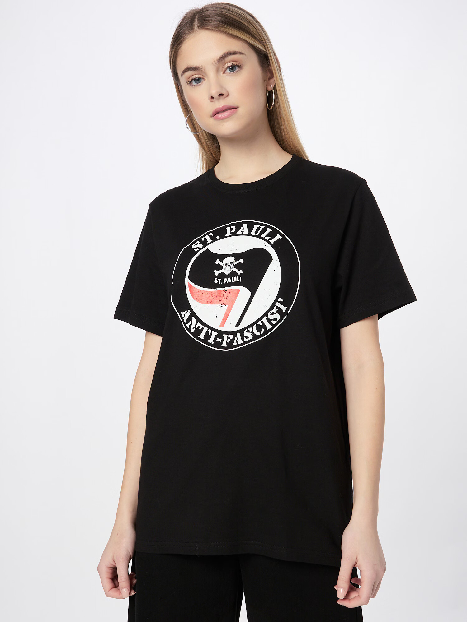 FC St. Pauli Tricou roșu deschis / negru / alb - Pled.ro