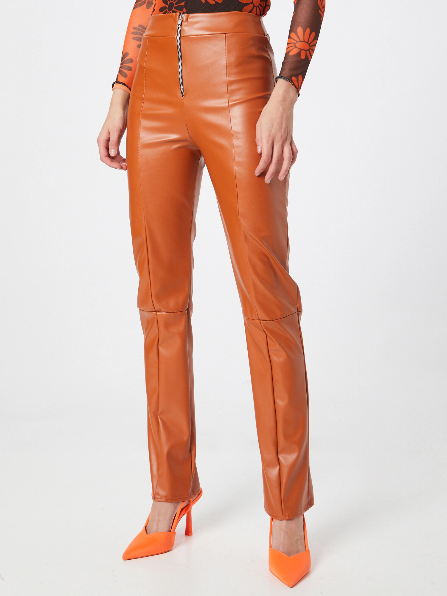 Femme Luxe Pantaloni 'ISLA' maro coniac - Pled.ro