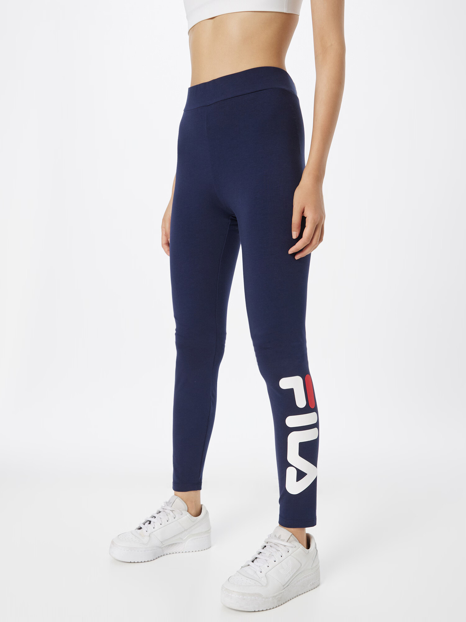 FILA Leggings albastru / alb - Pled.ro