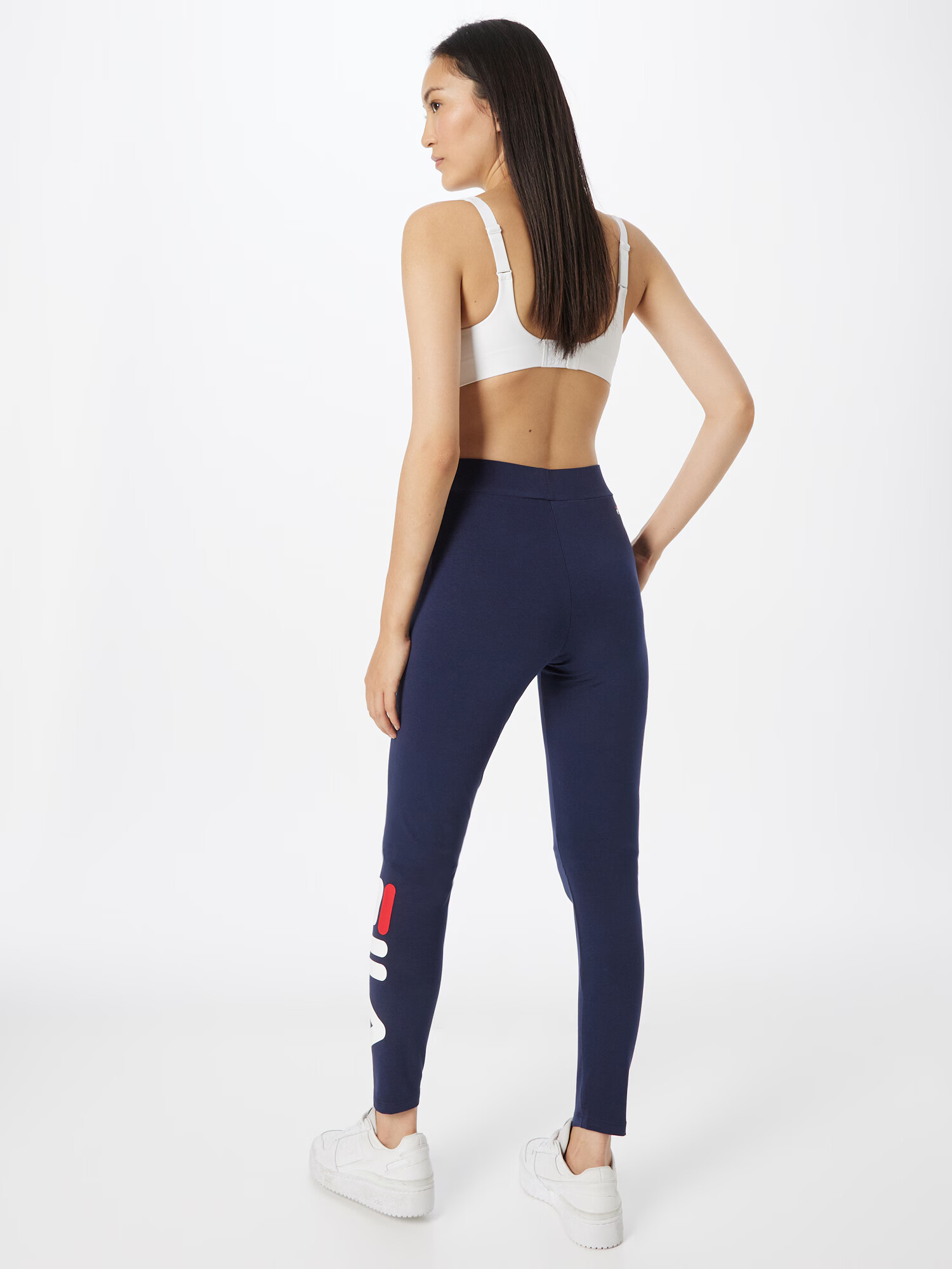 FILA Leggings albastru / alb - Pled.ro