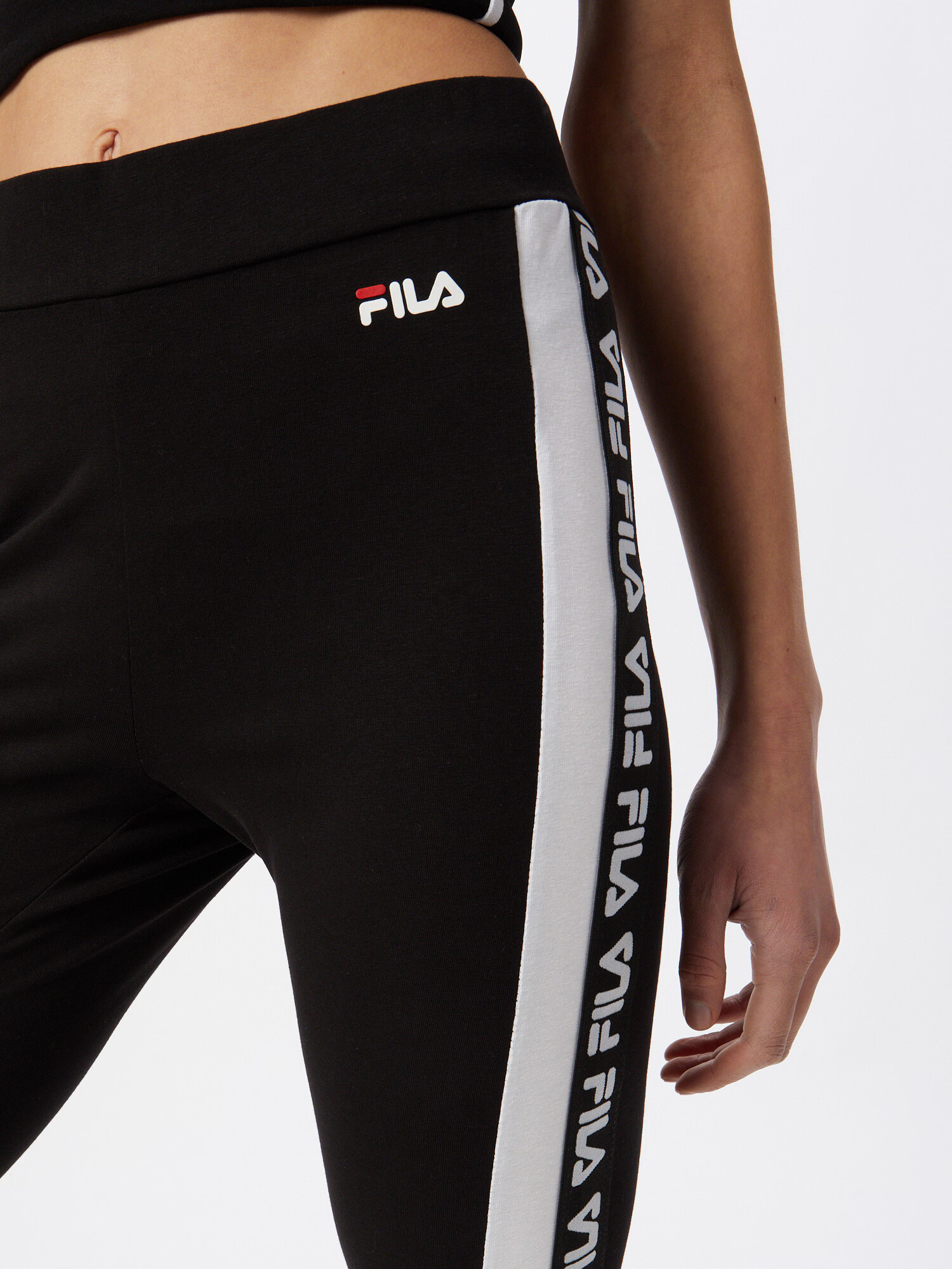 FILA Leggings 'TASYA' negru / alb - Pled.ro