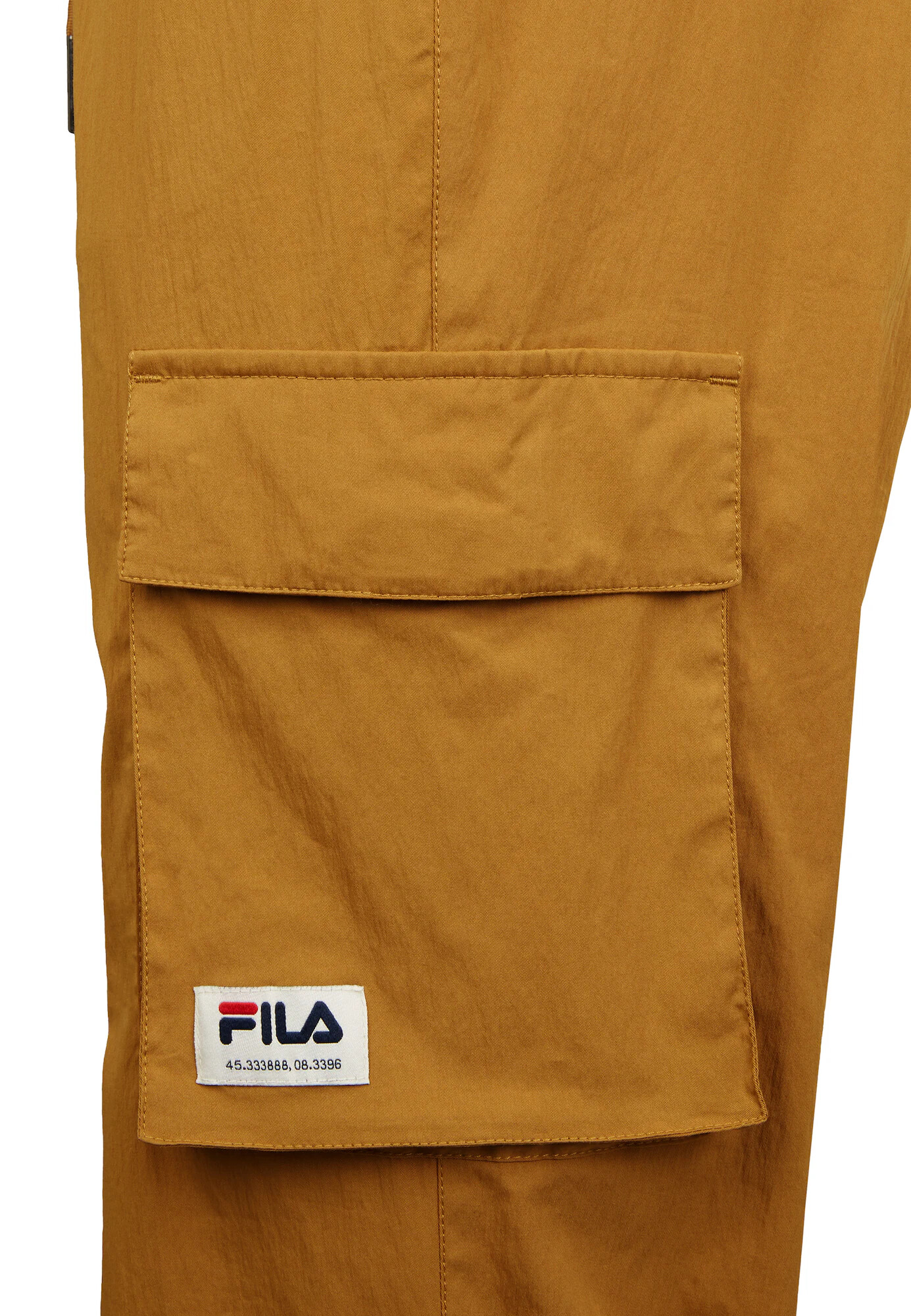 FILA Pantaloni cu buzunare maro caramel / roșu / negru / alb - Pled.ro