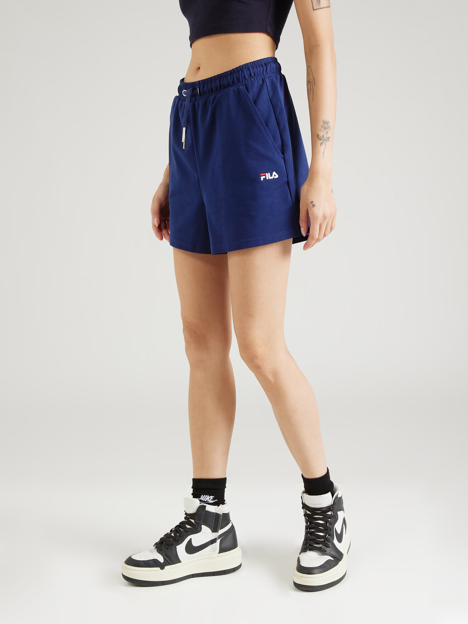 FILA Pantaloni sport 'Brandenburg' bleumarin / roșu / alb - Pled.ro