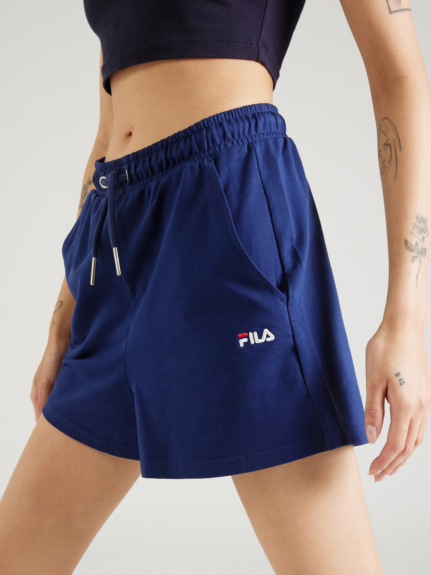 FILA Pantaloni sport 'Brandenburg' bleumarin / roșu / alb - Pled.ro