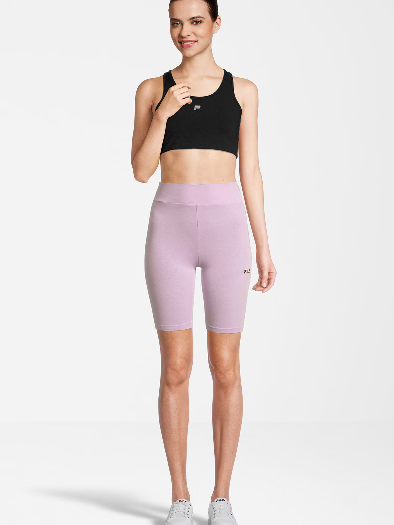 FILA Leggings 'BUCKAUTAL' mov deschis / negru - Pled.ro