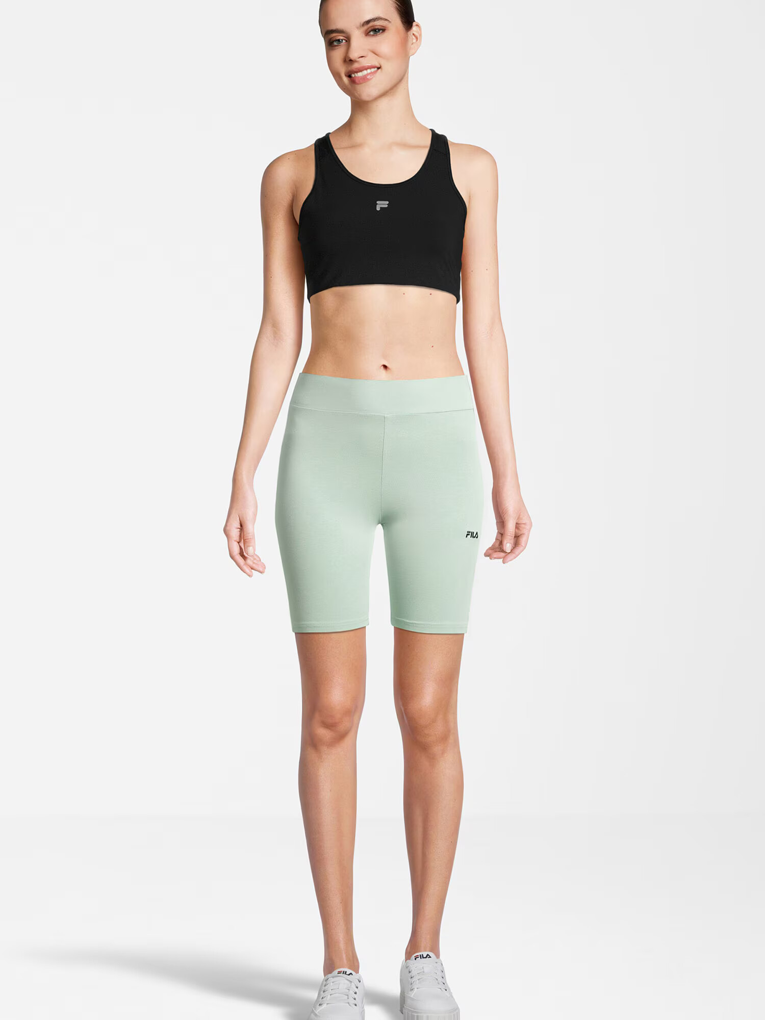 FILA Leggings 'BUCKAUTAL' verde mentă / negru - Pled.ro