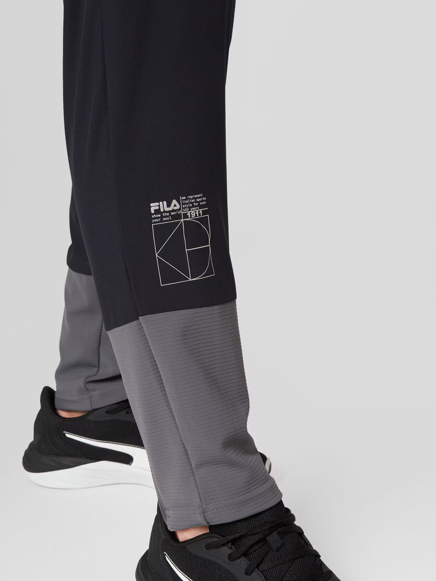 FILA Pantaloni sport 'ROSSANO' gri amestecat / negru - Pled.ro