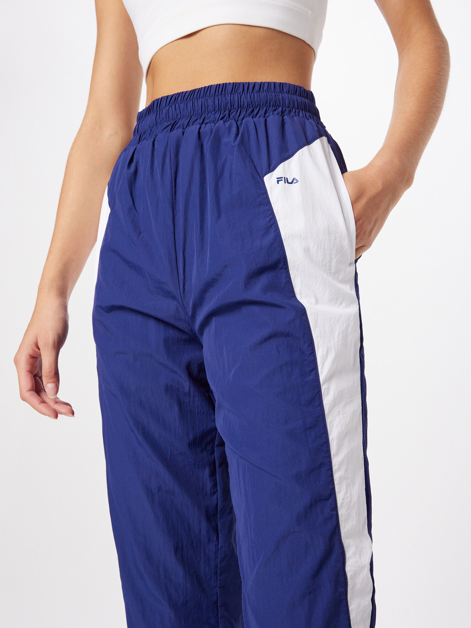 FILA Pantaloni 'ZARIA' albastru / alb natural - Pled.ro