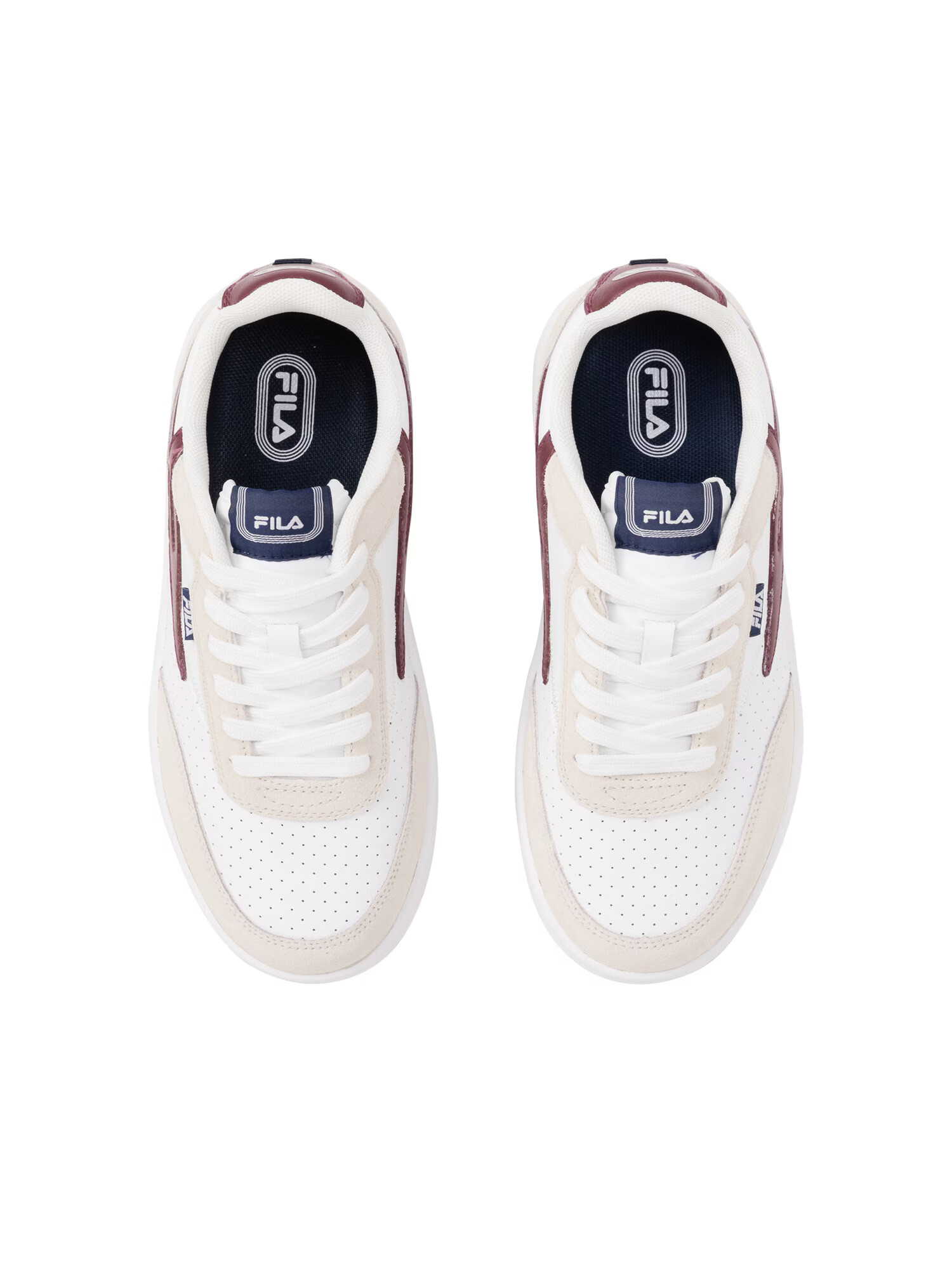 FILA Sneaker low bej / roșu bordeaux / alb - Pled.ro