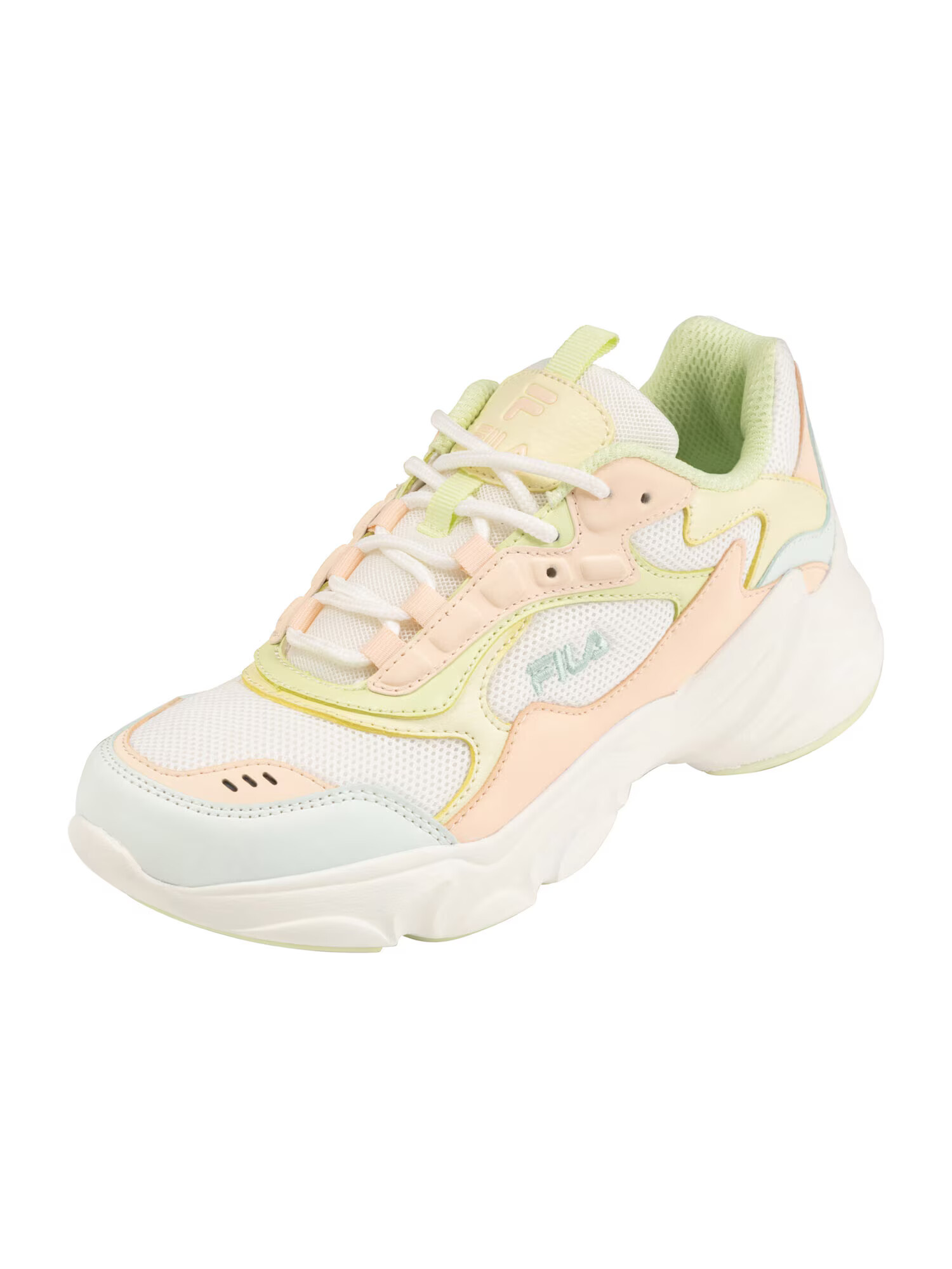 FILA Sneaker low 'COLLENE' albastru deschis / verde deschis / portocaliu caisă / alb - Pled.ro