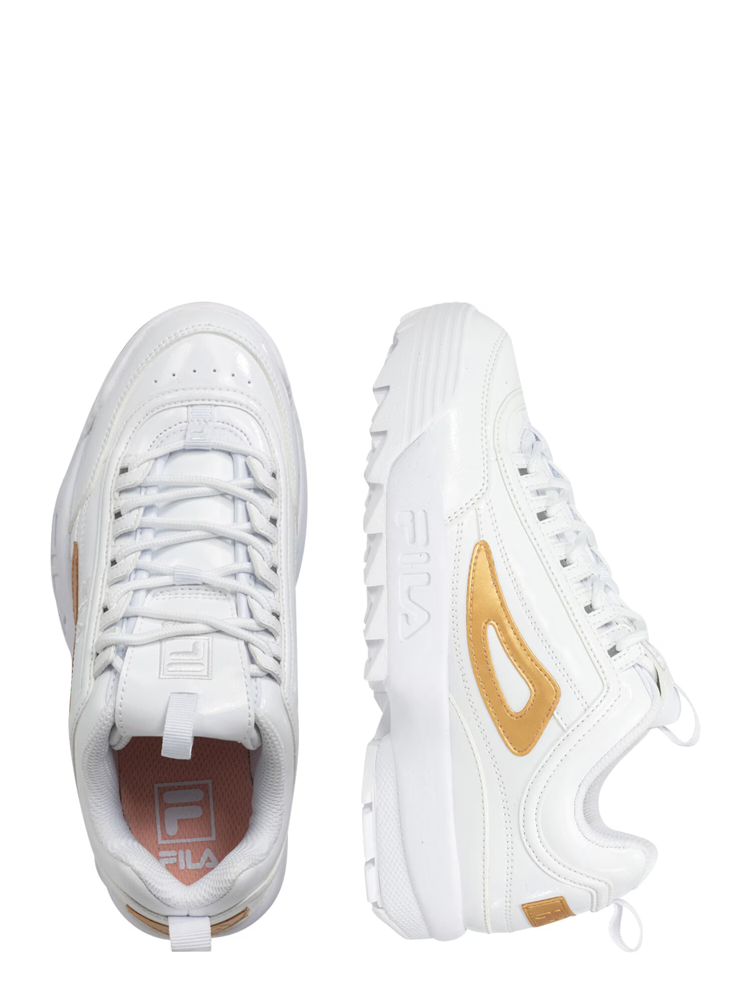 FILA Sneaker low 'DISRUPTOR' auriu / alb - Pled.ro