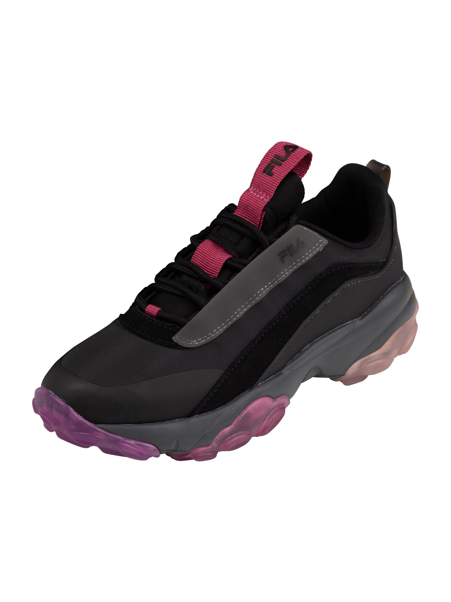 FILA Sneaker low 'LOLIGO' gri bazalt / mov zmeură / negru - Pled.ro