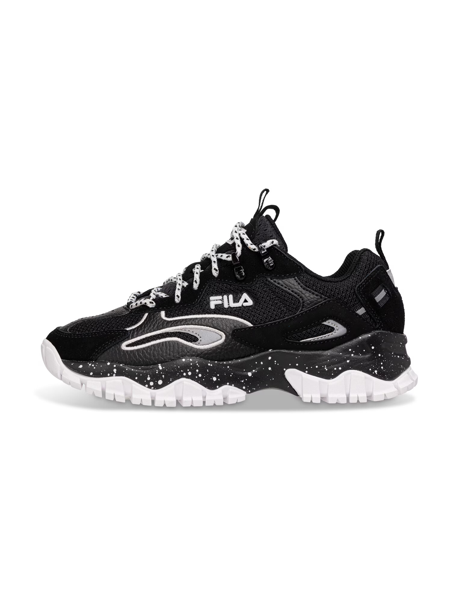 FILA Sneaker low 'RAY TRACER ' negru / argintiu / alb - Pled.ro