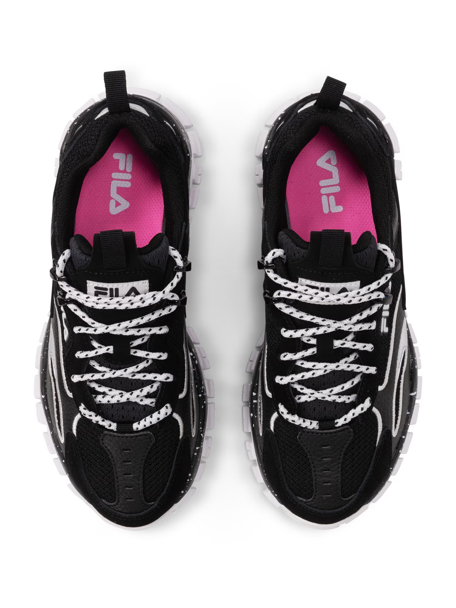 FILA Sneaker low 'RAY TRACER ' negru / argintiu / alb - Pled.ro