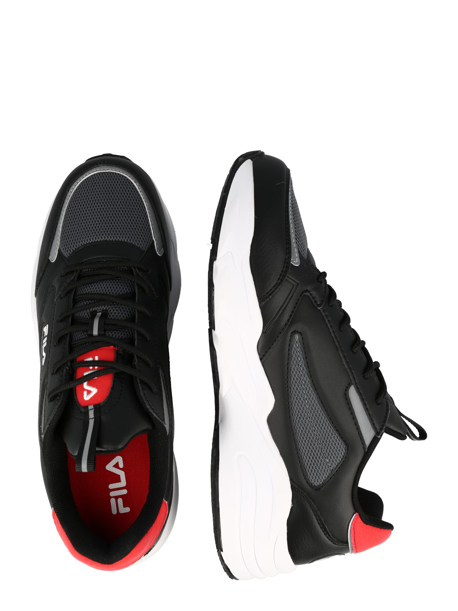 FILA Sneaker low 'Saluzzo' gri / roșu / negru / alb - Pled.ro