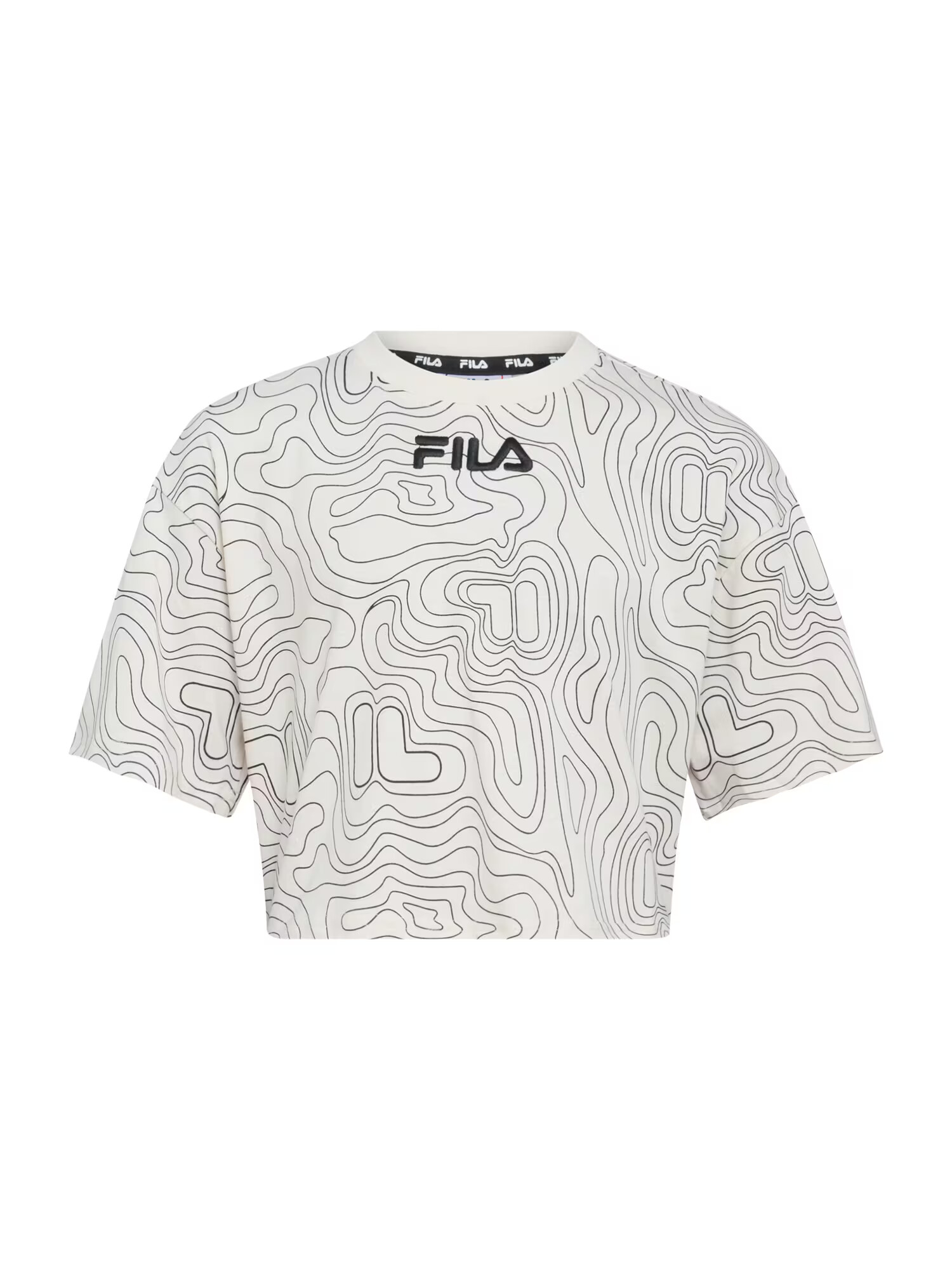 FILA Tricou 'BIEBRICH' negru / alb - Pled.ro