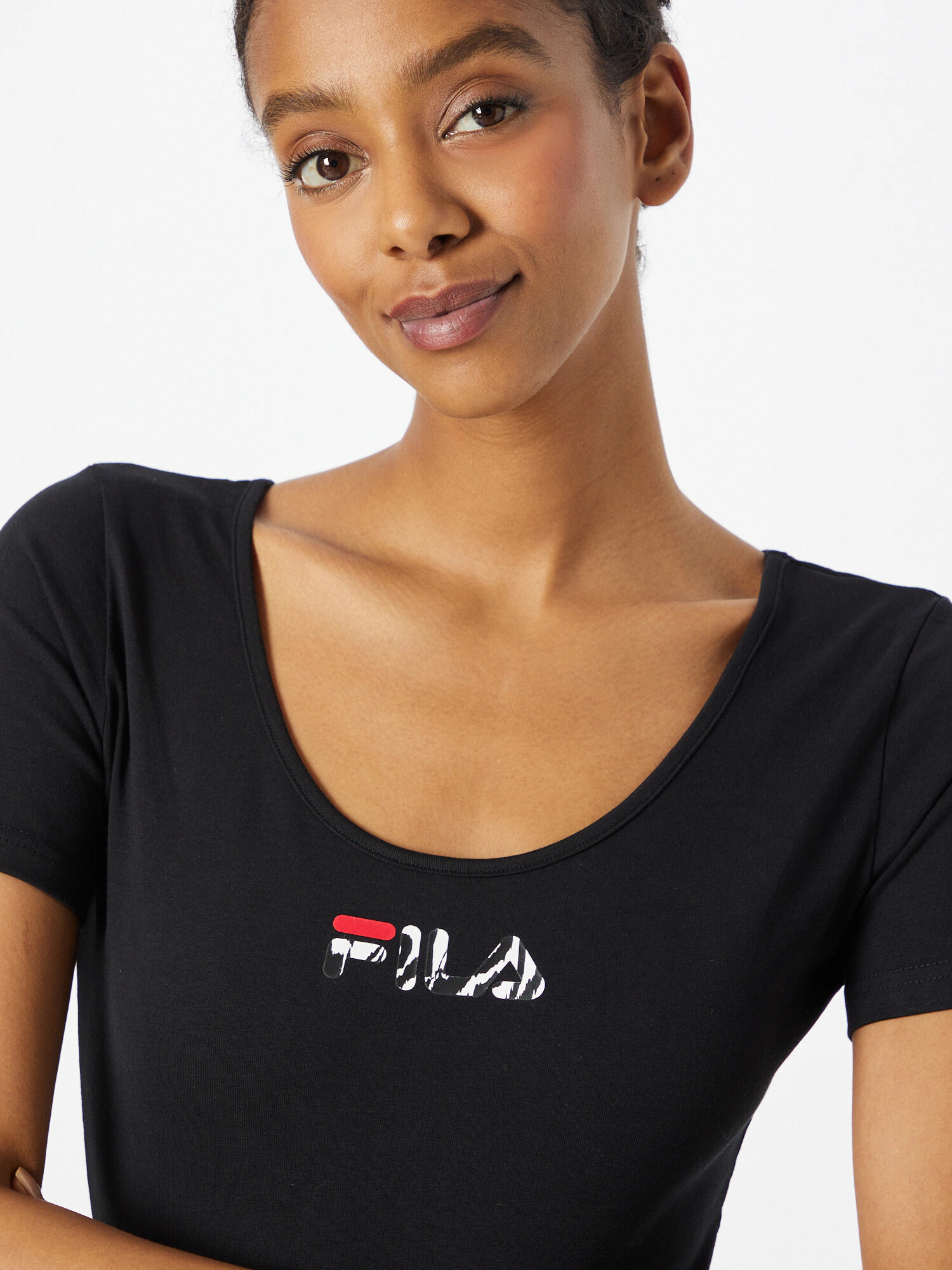 FILA Tricou body 'BELOVAR' gri / roșu / negru / alb - Pled.ro