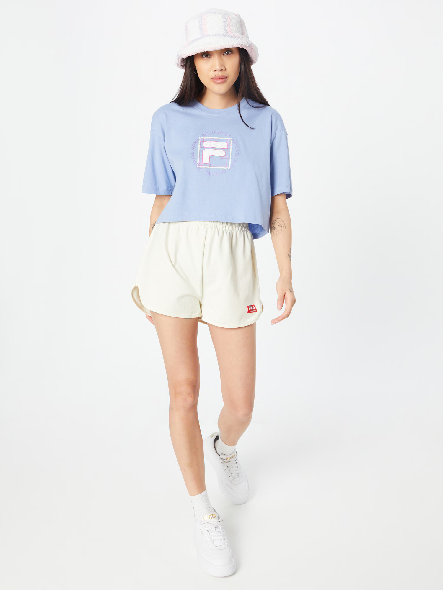 FILA Tricou 'RAISA' mov liliachiu / roz / alb - Pled.ro