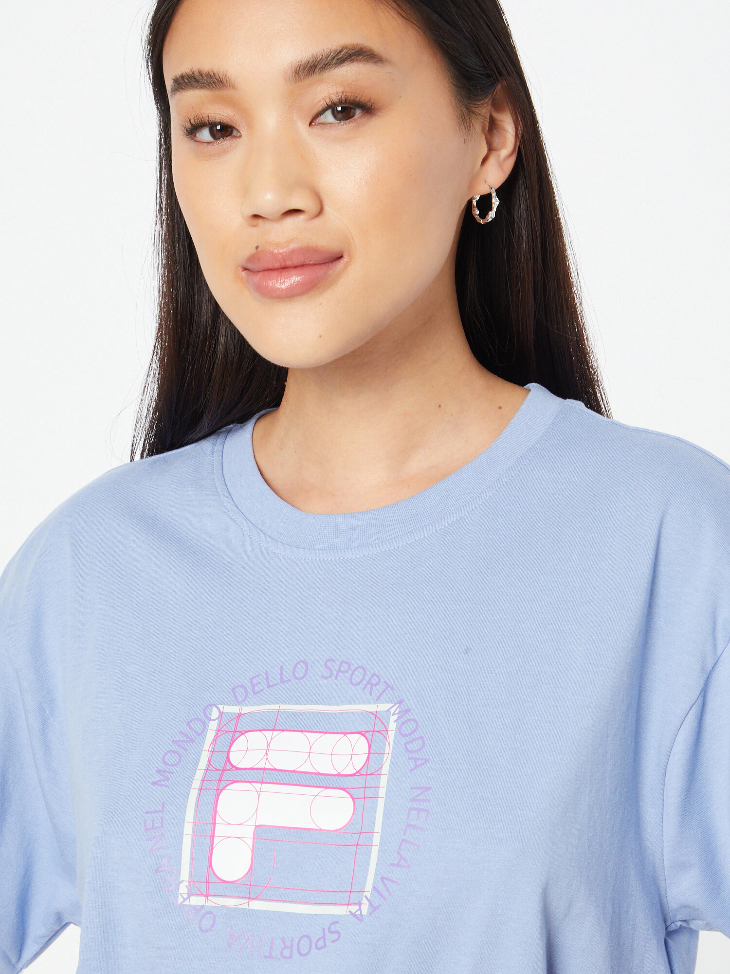 FILA Tricou 'RAISA' mov liliachiu / roz / alb - Pled.ro