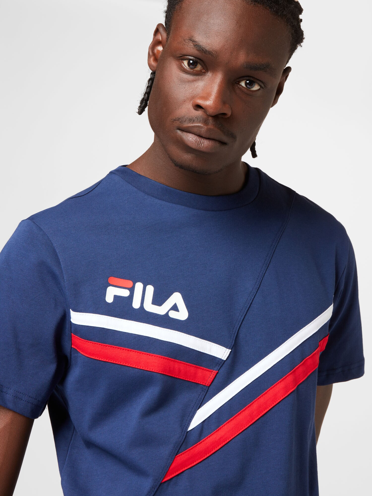 FILA Tricou 'ZNAIM' albastru închis / roșu / alb - Pled.ro