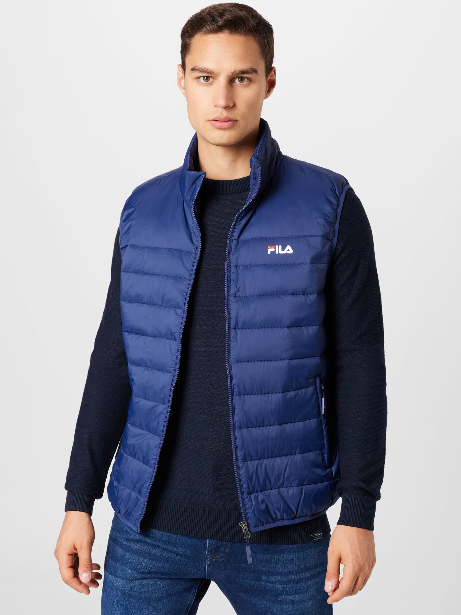 FILA Vestă bleumarin / roșu / alb - Pled.ro