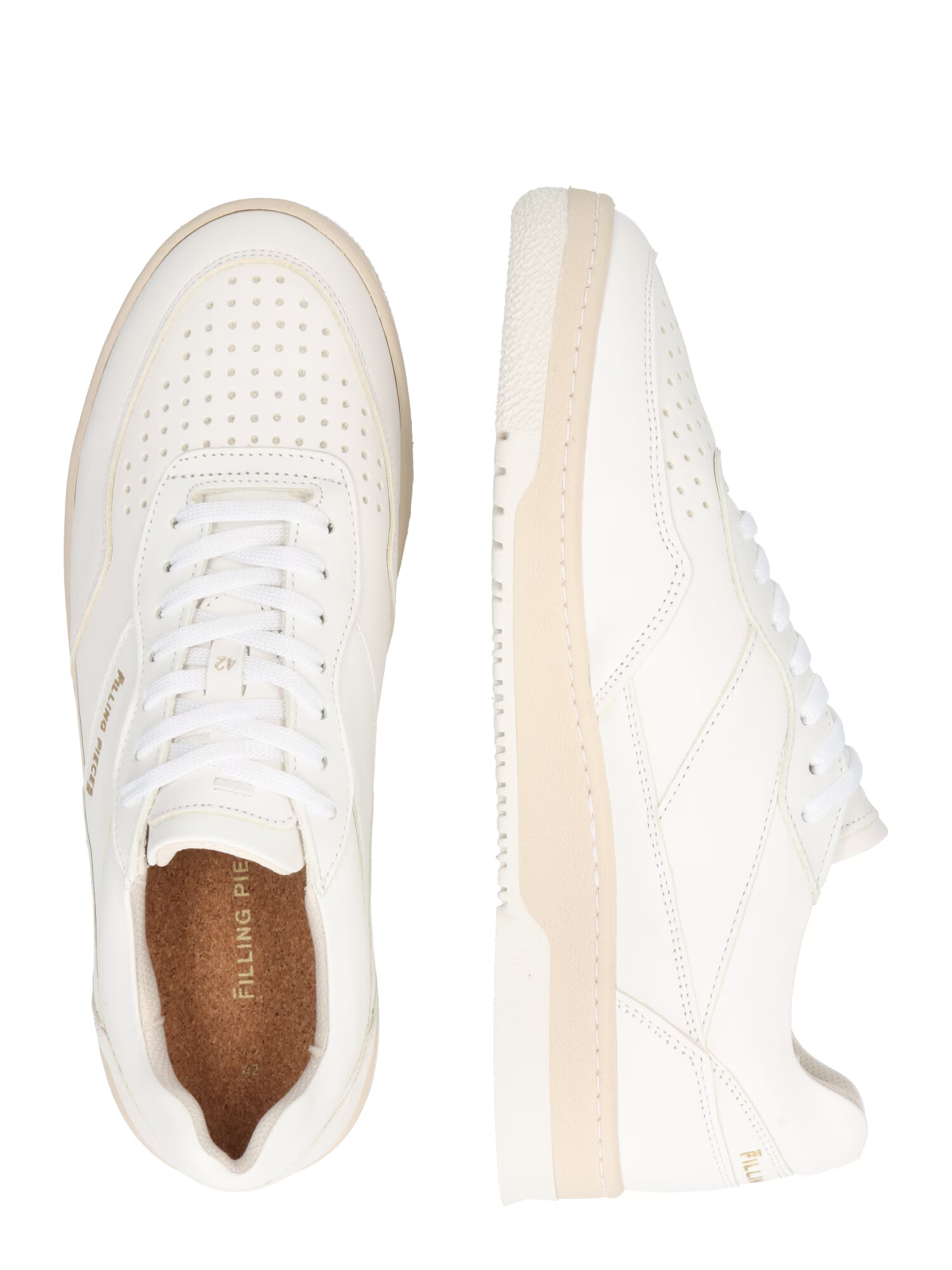 Filling Pieces Sneaker low bej / alb - Pled.ro