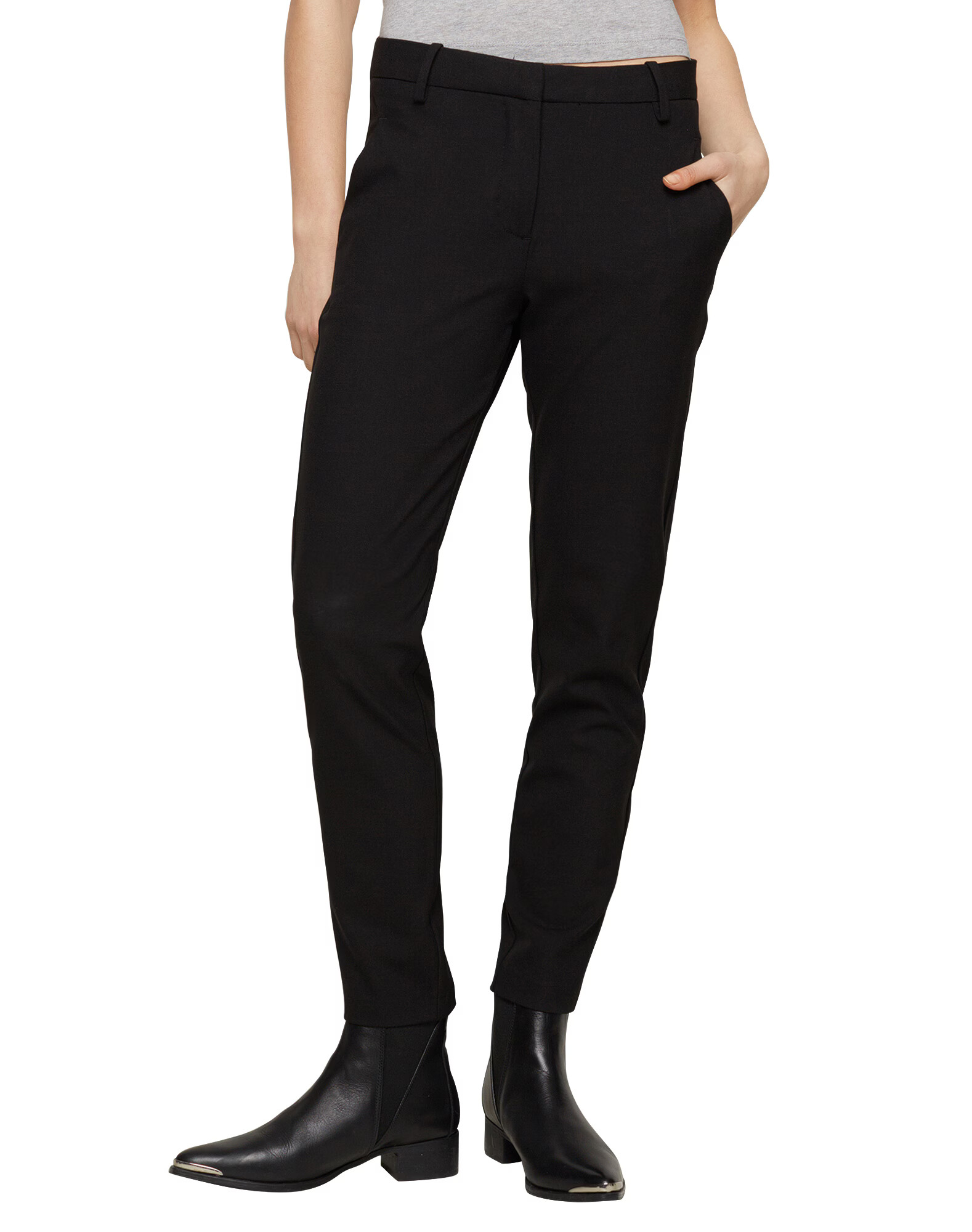 FIVEUNITS Pantaloni 'Kylie Crop' negru - Pled.ro