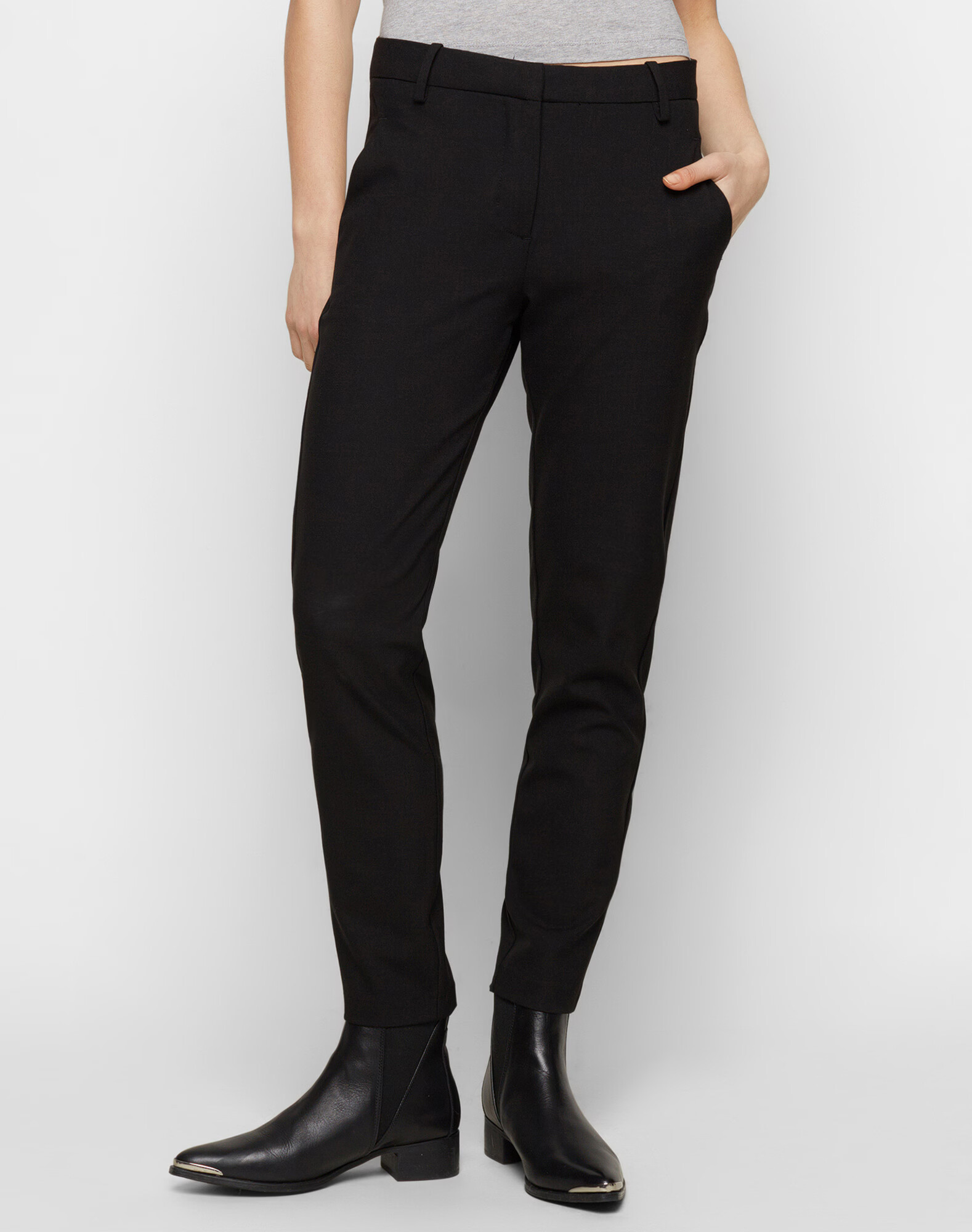 FIVEUNITS Pantaloni 'Kylie Crop' negru - Pled.ro