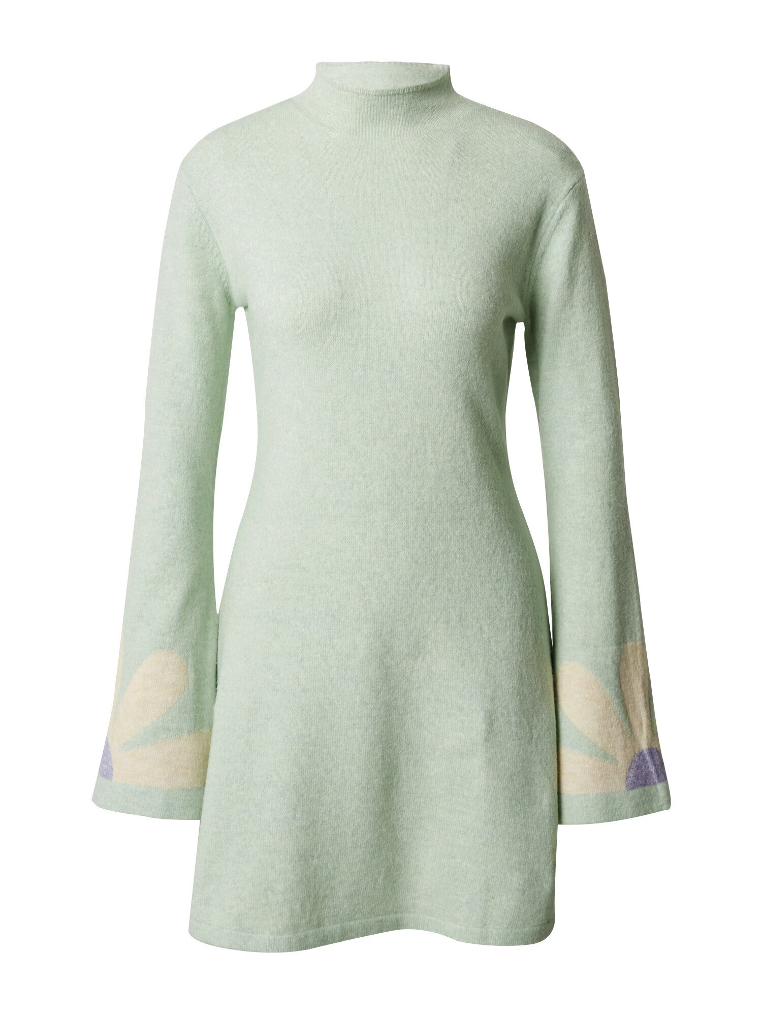 florence by mills exclusive for ABOUT YOU Rochie tricotat 'Captivated' bej / verde pastel / mov lavandă - Pled.ro