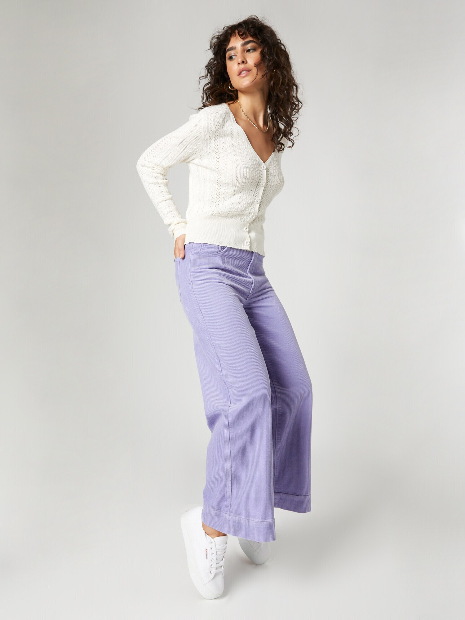 florence by mills exclusive for ABOUT YOU Pantaloni 'Dandelion' mov liliachiu - Pled.ro