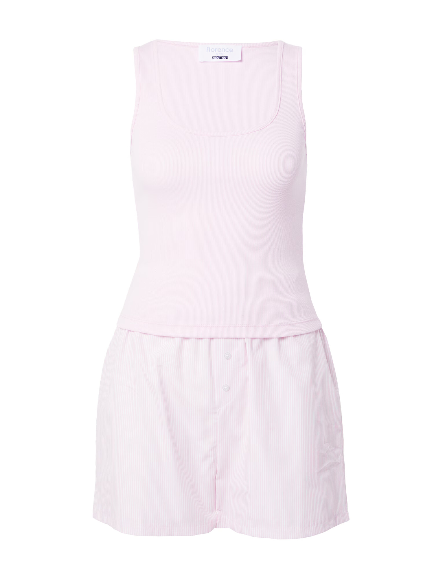 florence by mills exclusive for ABOUT YOU Pantaloni scurți 'Fresh Linen ' roz pastel - Pled.ro