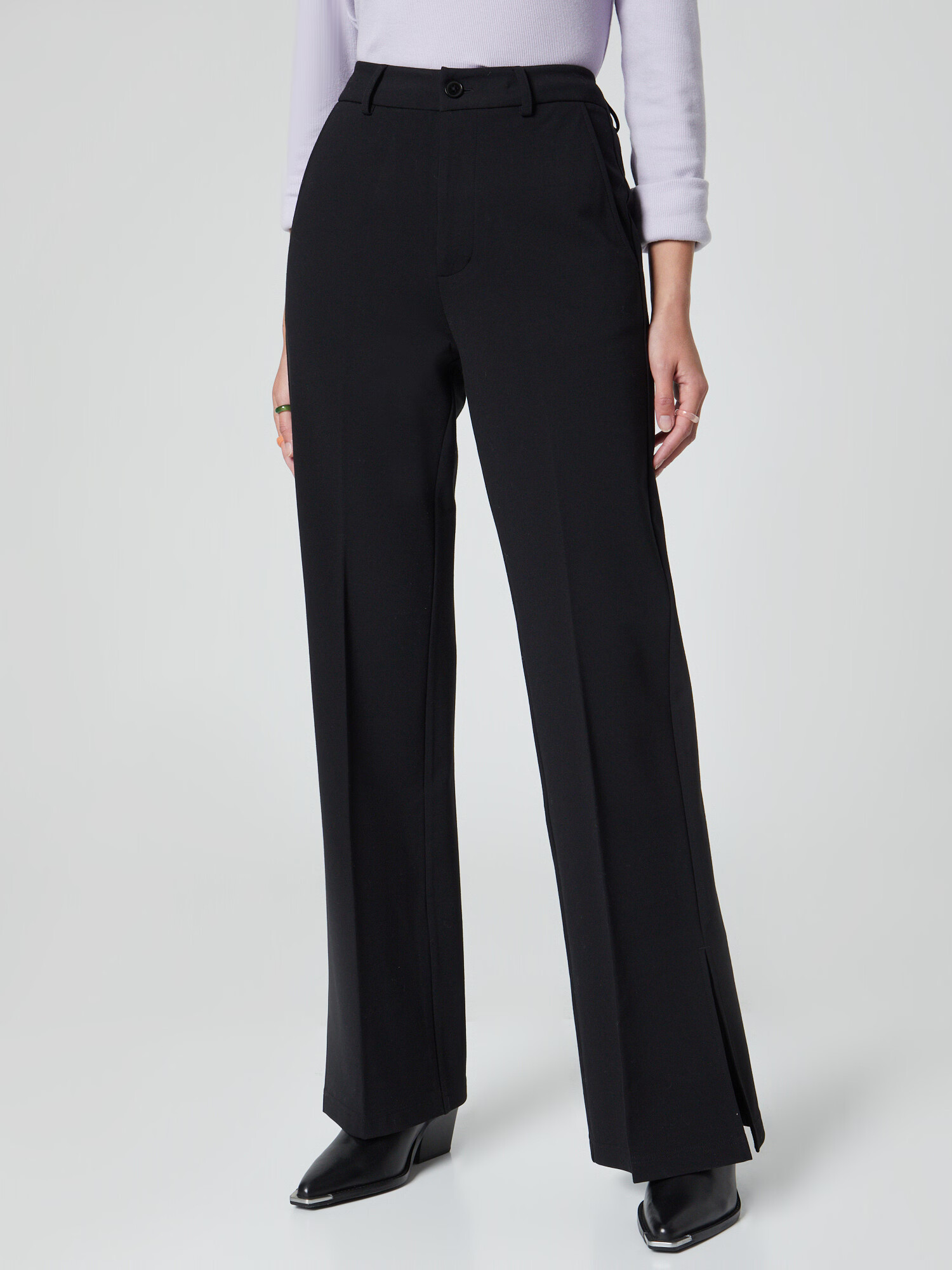 florence by mills exclusive for ABOUT YOU Pantaloni 'Tela' negru - Pled.ro