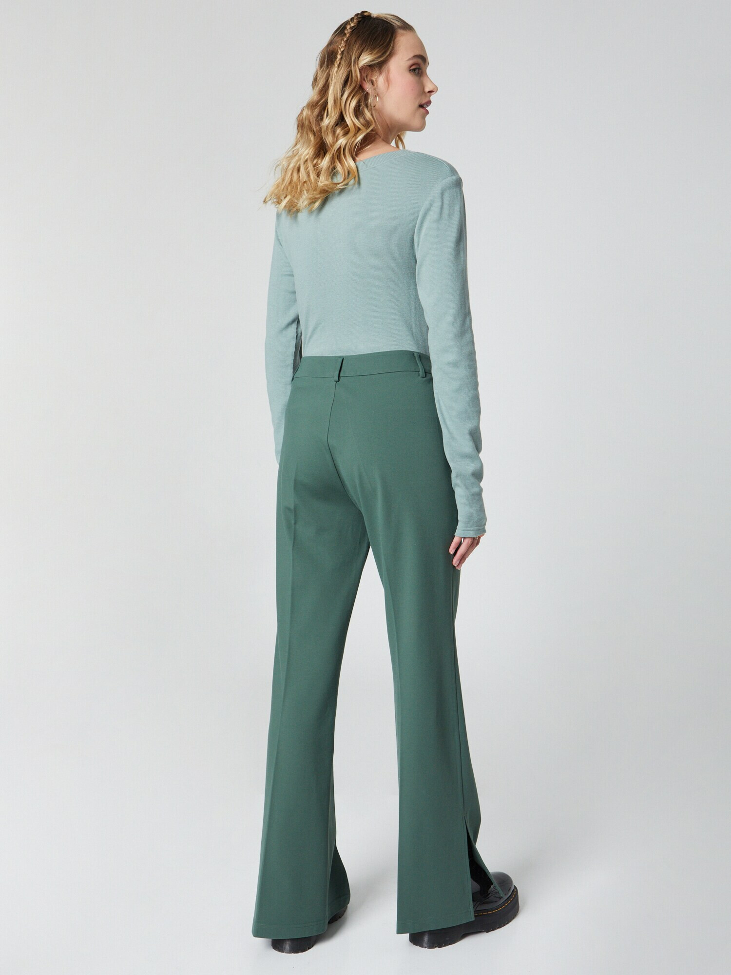 florence by mills exclusive for ABOUT YOU Pantaloni 'Tela' verde - Pled.ro