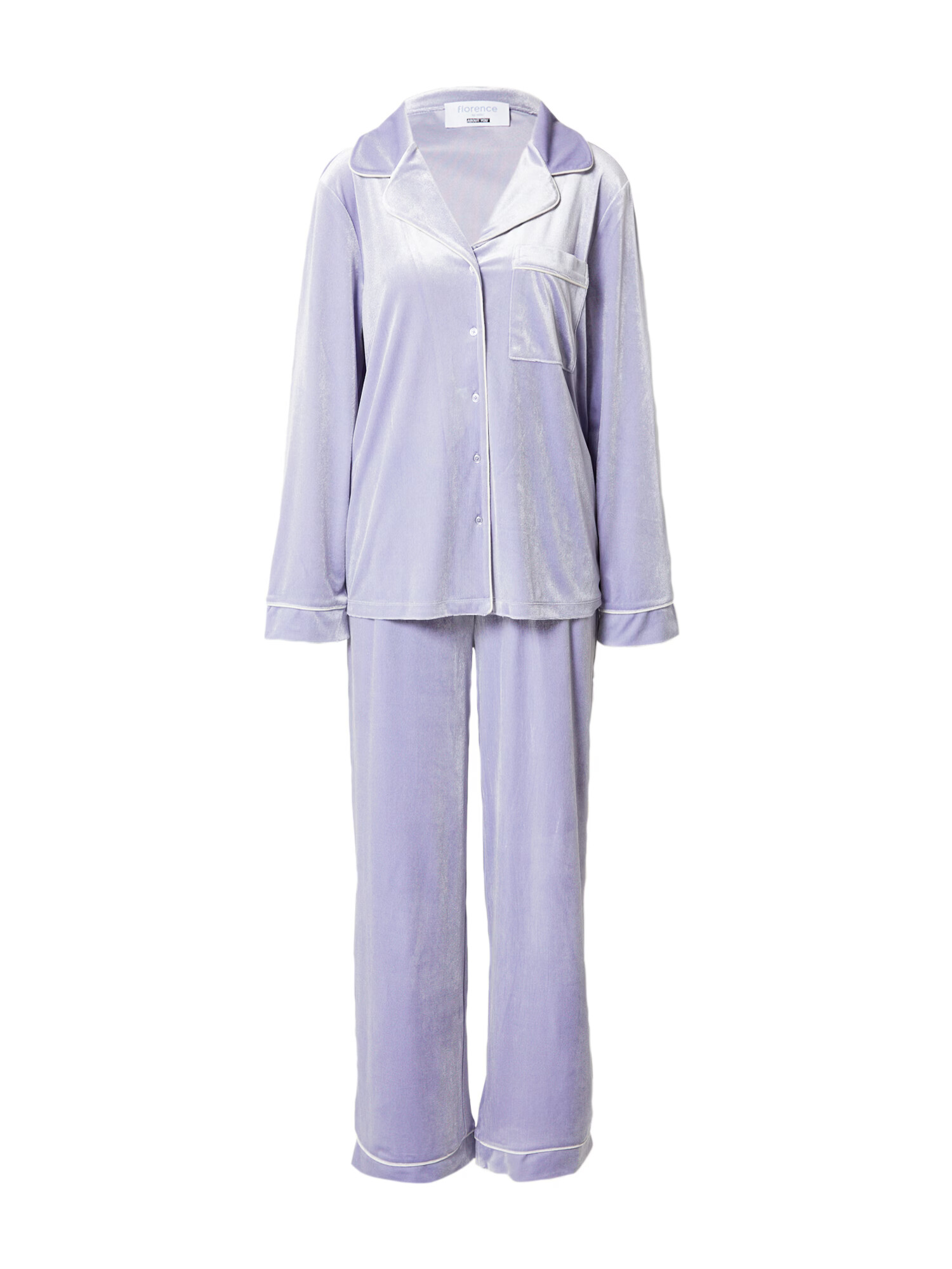 florence by mills exclusive for ABOUT YOU Pijama 'Lotti' lila / alb - Pled.ro