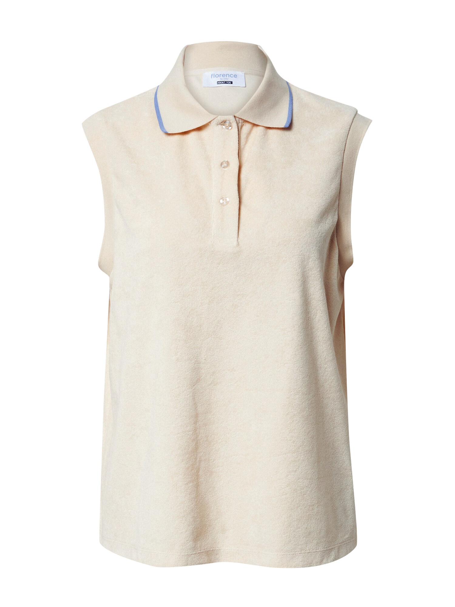 florence by mills exclusive for ABOUT YOU Top 'Clean Slate ' crem / turcoaz - Pled.ro