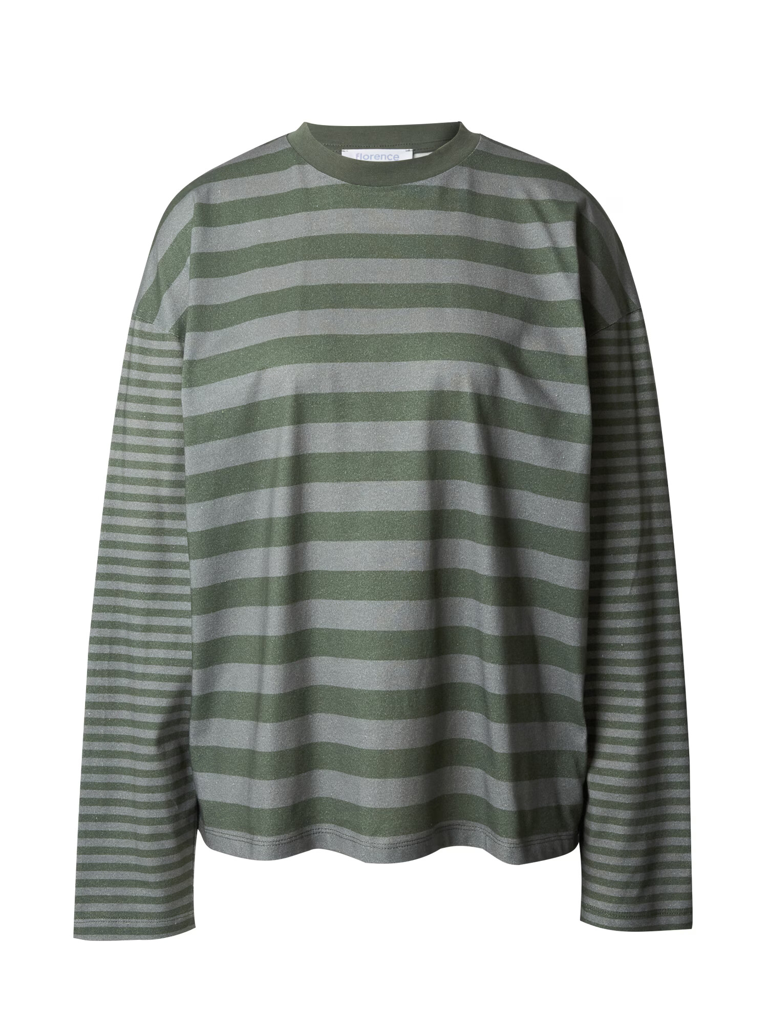 florence by mills exclusive for ABOUT YOU Tricou 'Blissful' gri / verde închis - Pled.ro