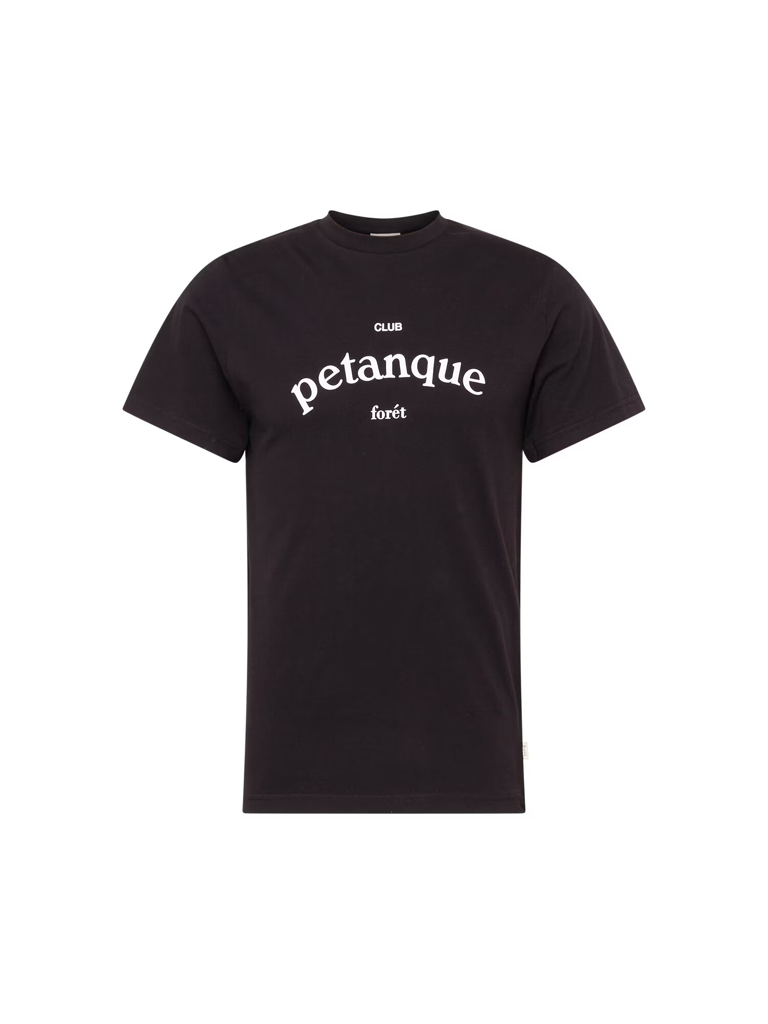 forét Tricou 'PETANQUE' negru / alb - Pled.ro