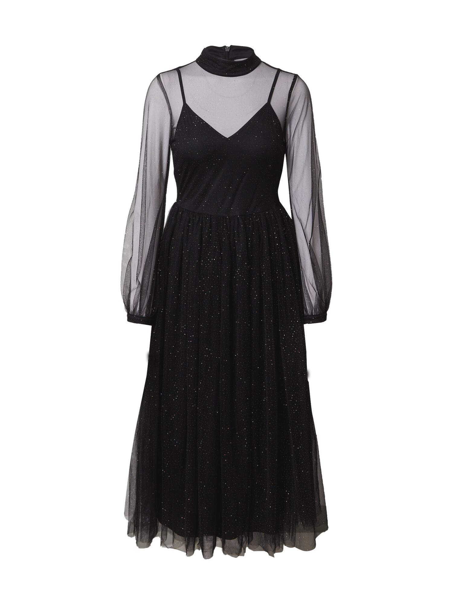 Forever Unique Rochie 'Midi' auriu / negru - Pled.ro