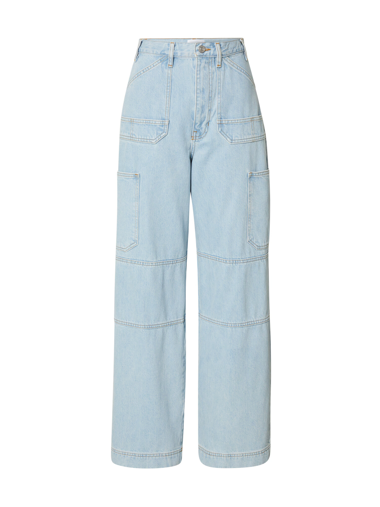 FRAME Pantaloni eleganți albastru denim - Pled.ro