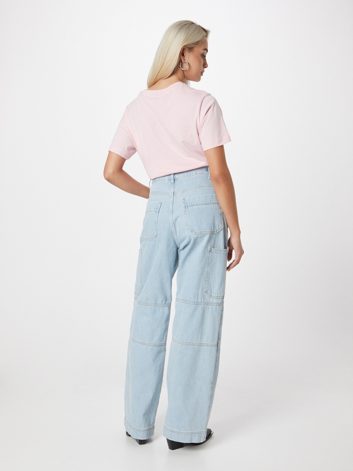 FRAME Pantaloni eleganți albastru denim - Pled.ro