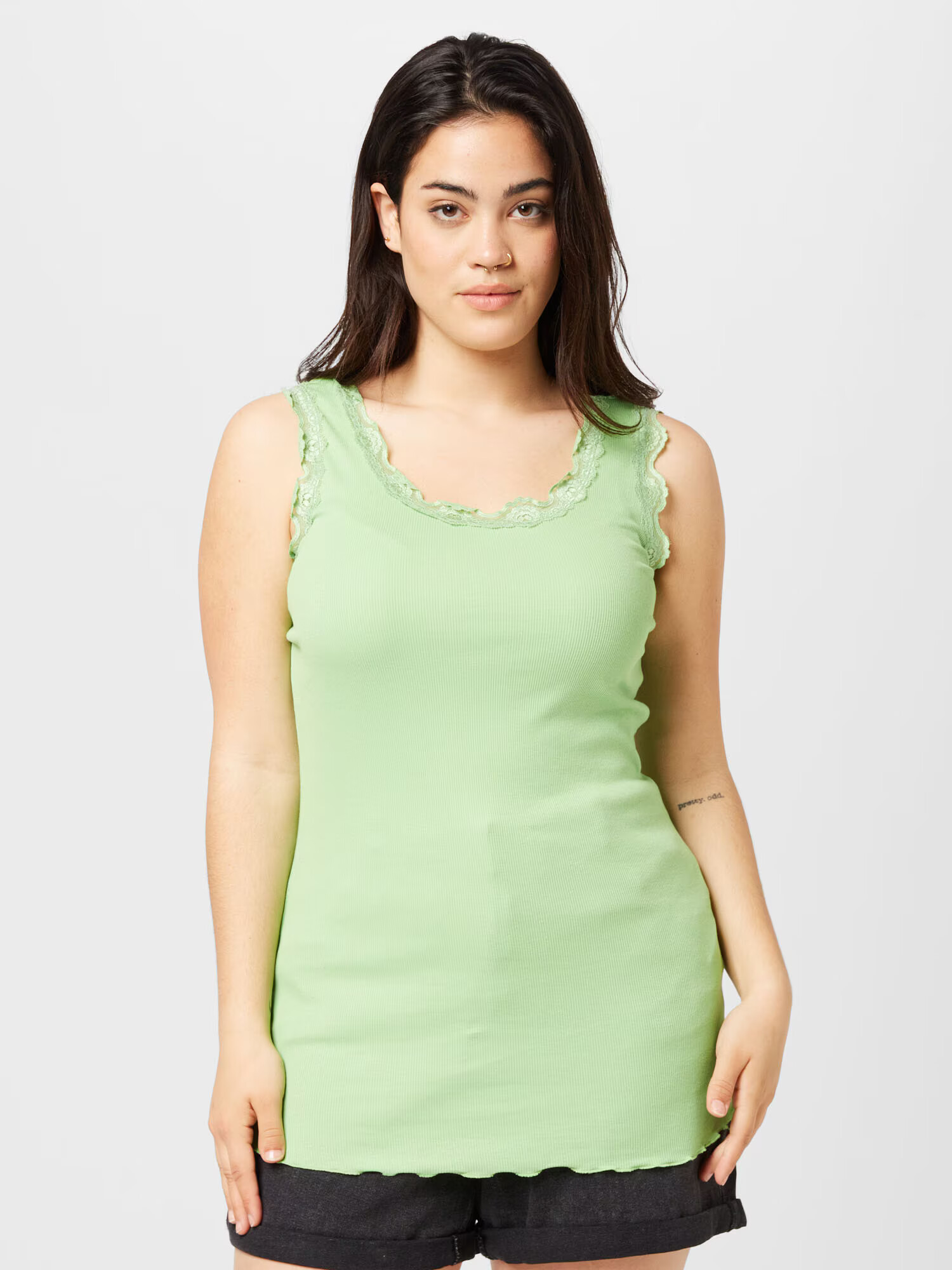 Fransa Curve Top verde deschis - Pled.ro