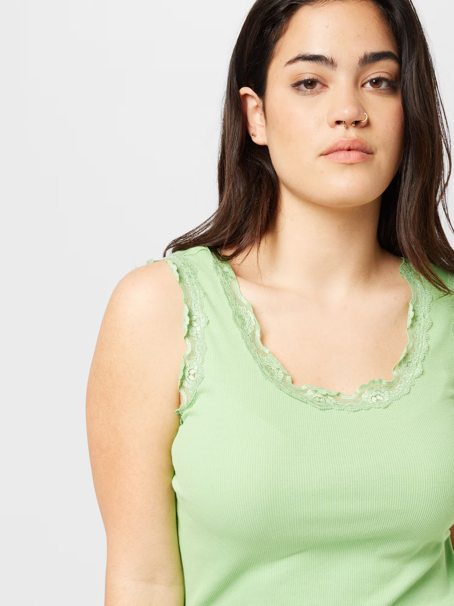 Fransa Curve Top verde deschis - Pled.ro