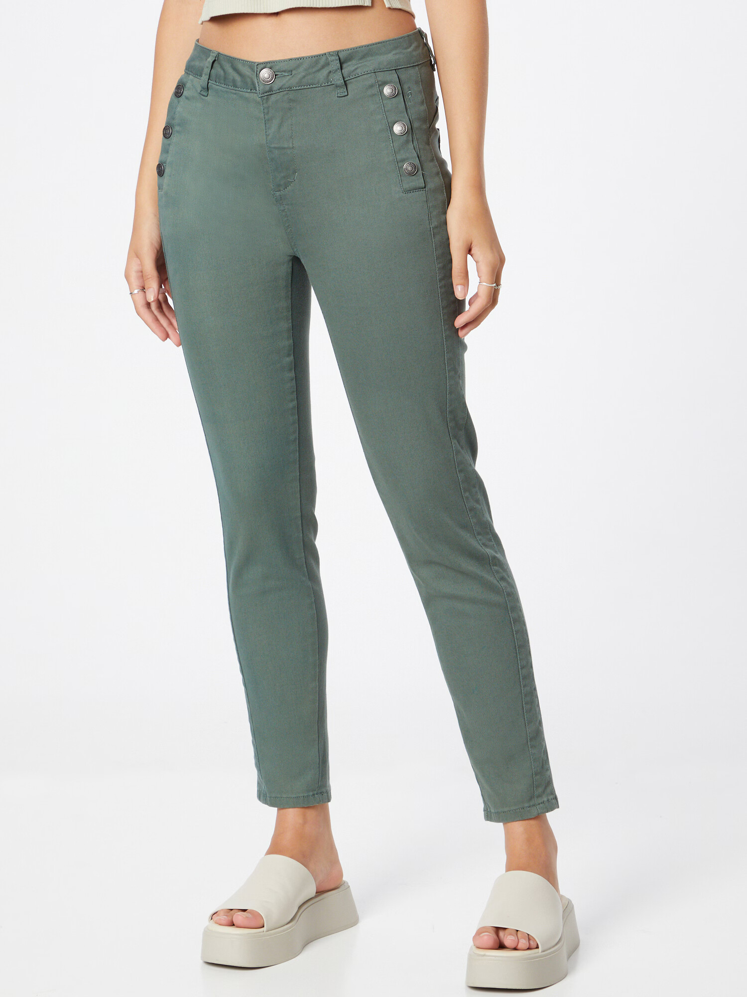 Fransa Pantaloni verde petrol - Pled.ro